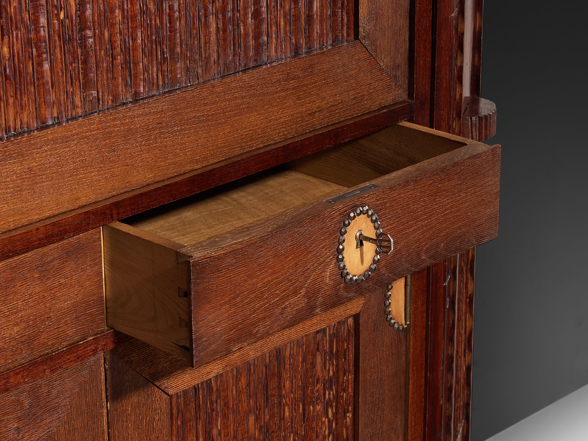 Ernesto Valabrega for Vittorio Valabrega Cabinet in Oak Case pieces and storage cabinets Morentz