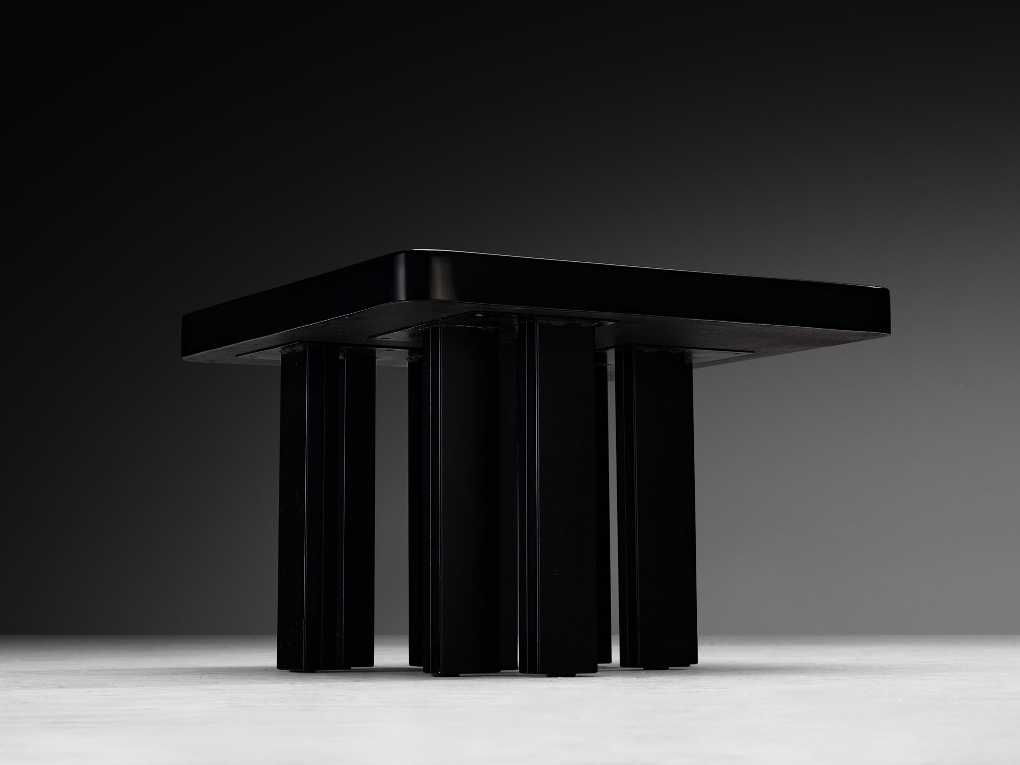 Jean Claude Dresse Coffee Table in Dark Resin with Organic Pattern Tables Morentz