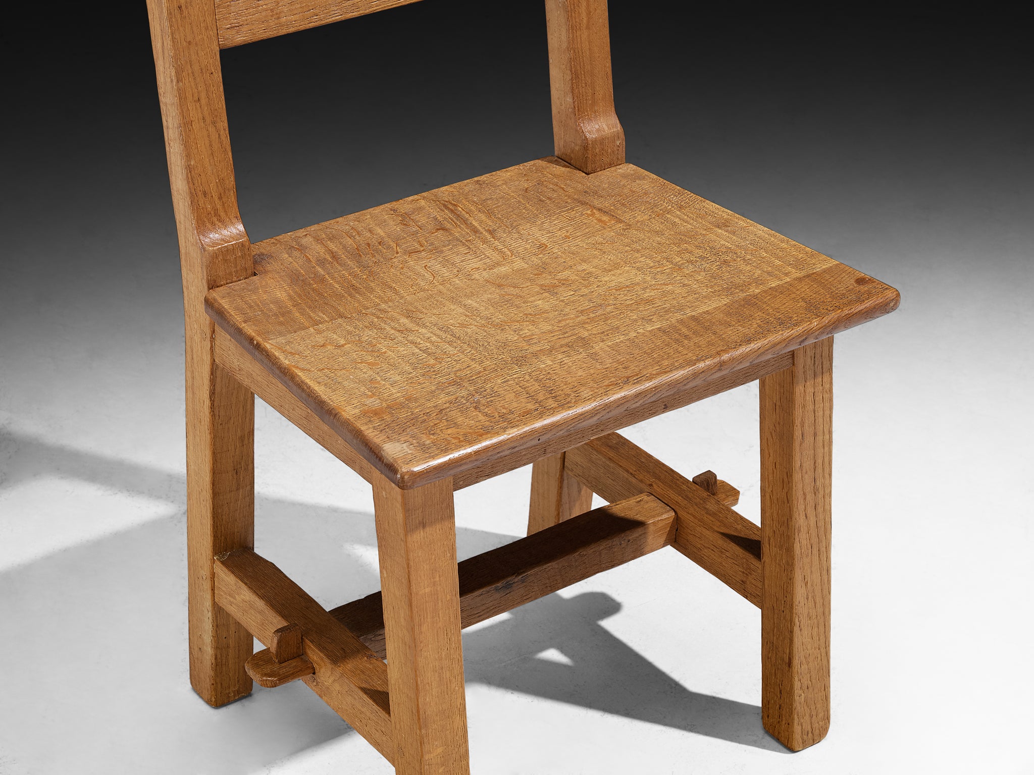 Artisanal Mid-Century Dining Chairs in Oak Seating Morentz