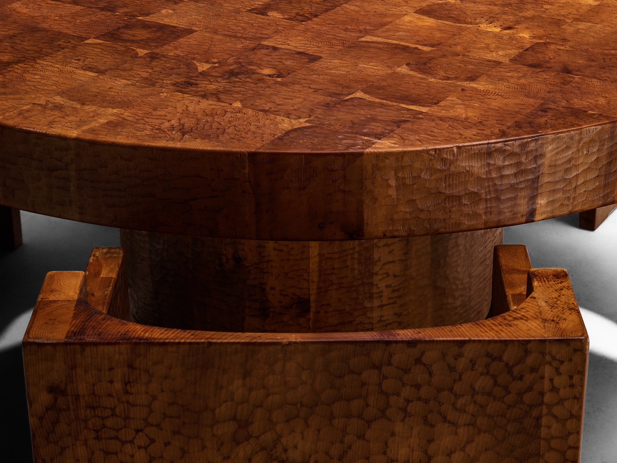 Giuseppe Rivadossi for Officina Rivadossi Dining Set in Carved Pine