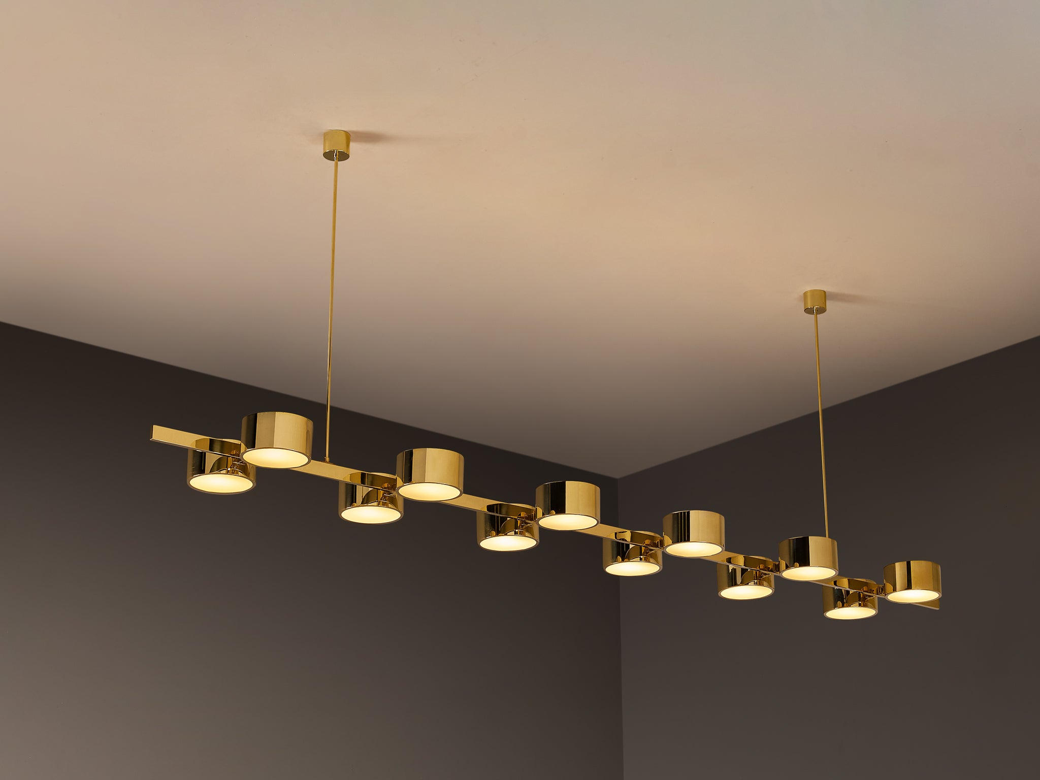 Hans-Agne Jakobsson 'T 261/12' Chandelier in Brass