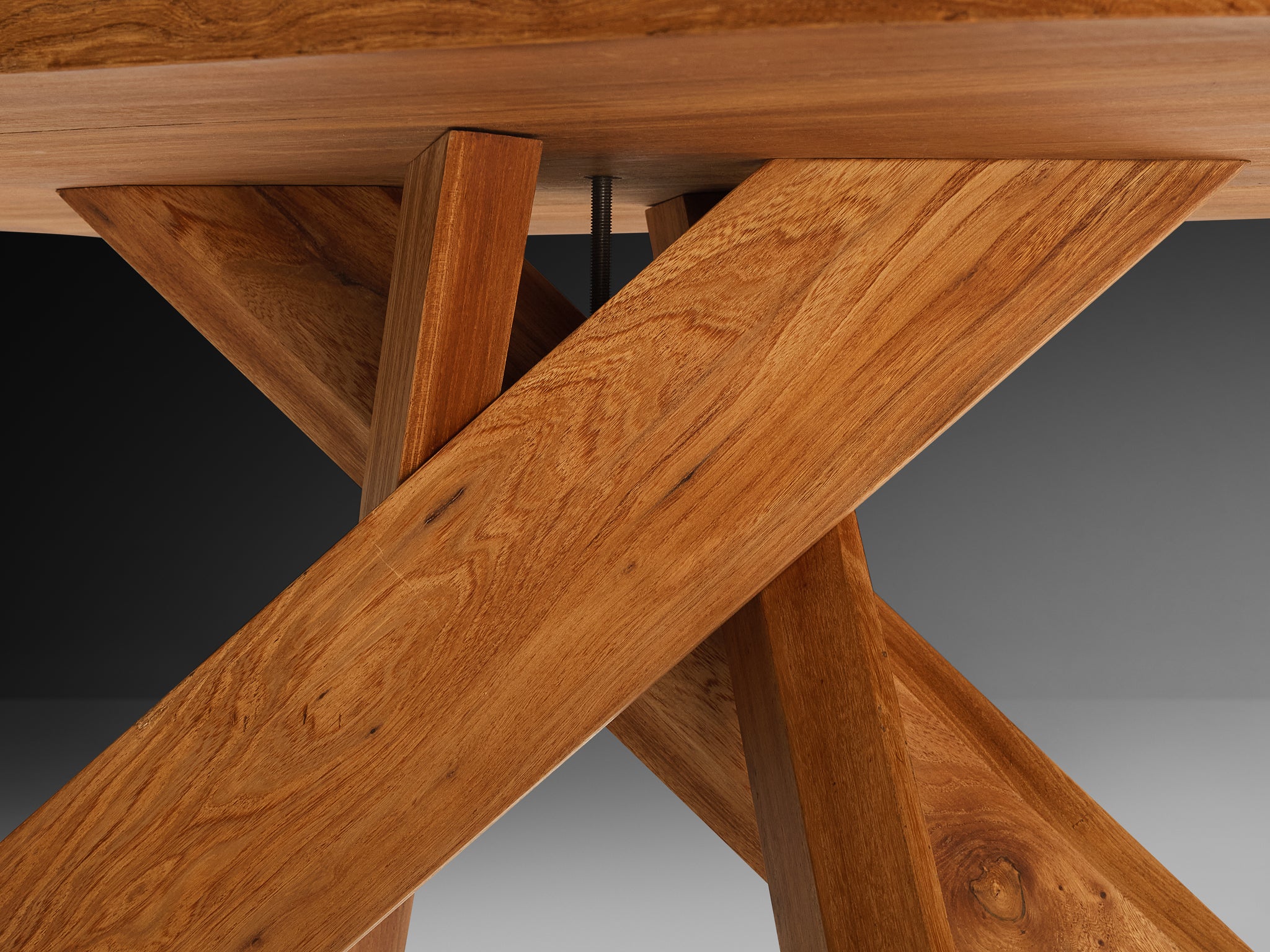 Early Pierre Chapo Dining Table Model 'Aban T35B' in Solid Elm Tables Morentz