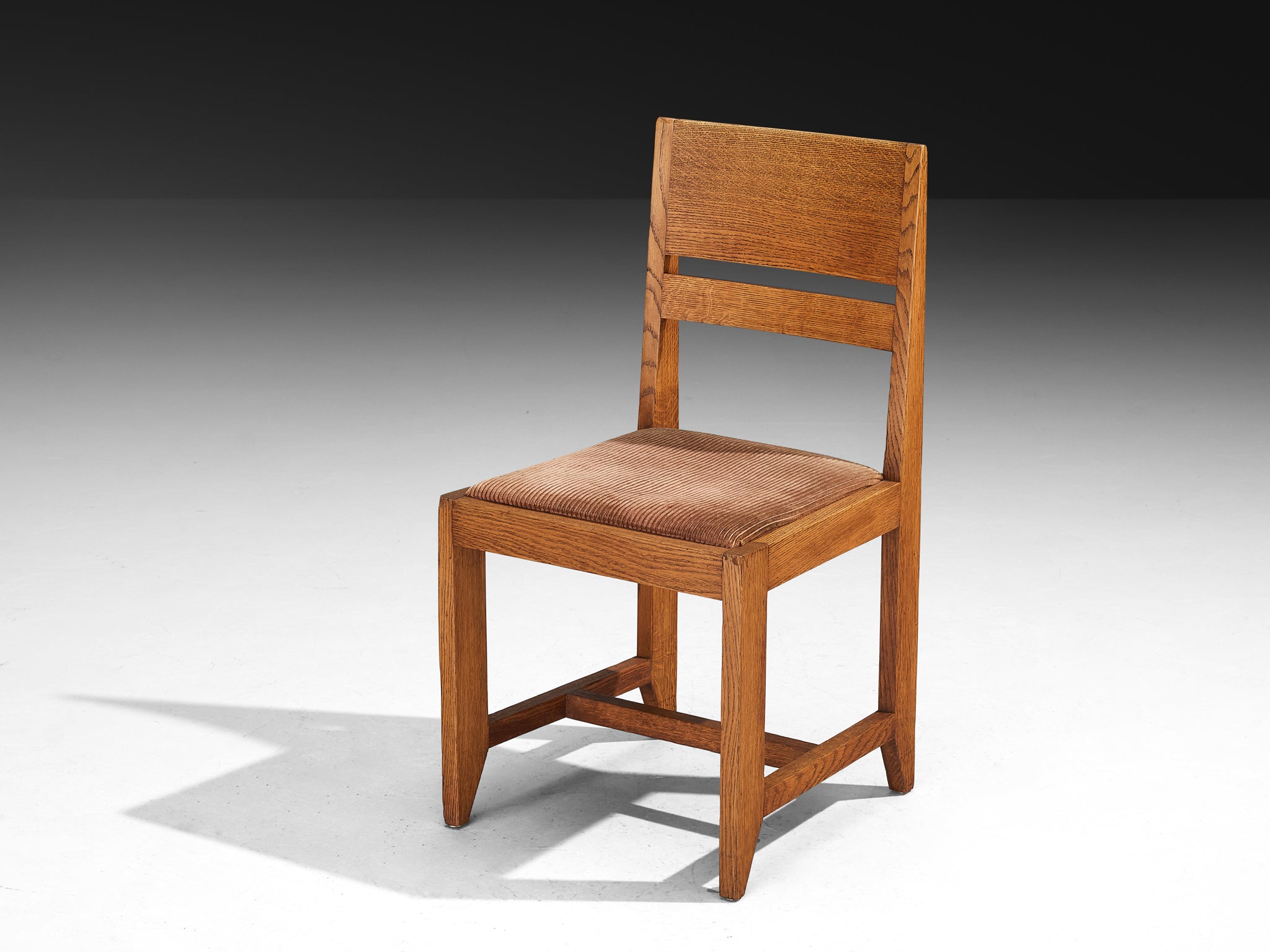 Hendrik Wouda for H. Pander & Zn Set of Four Chairs in Oak Seating Morentz