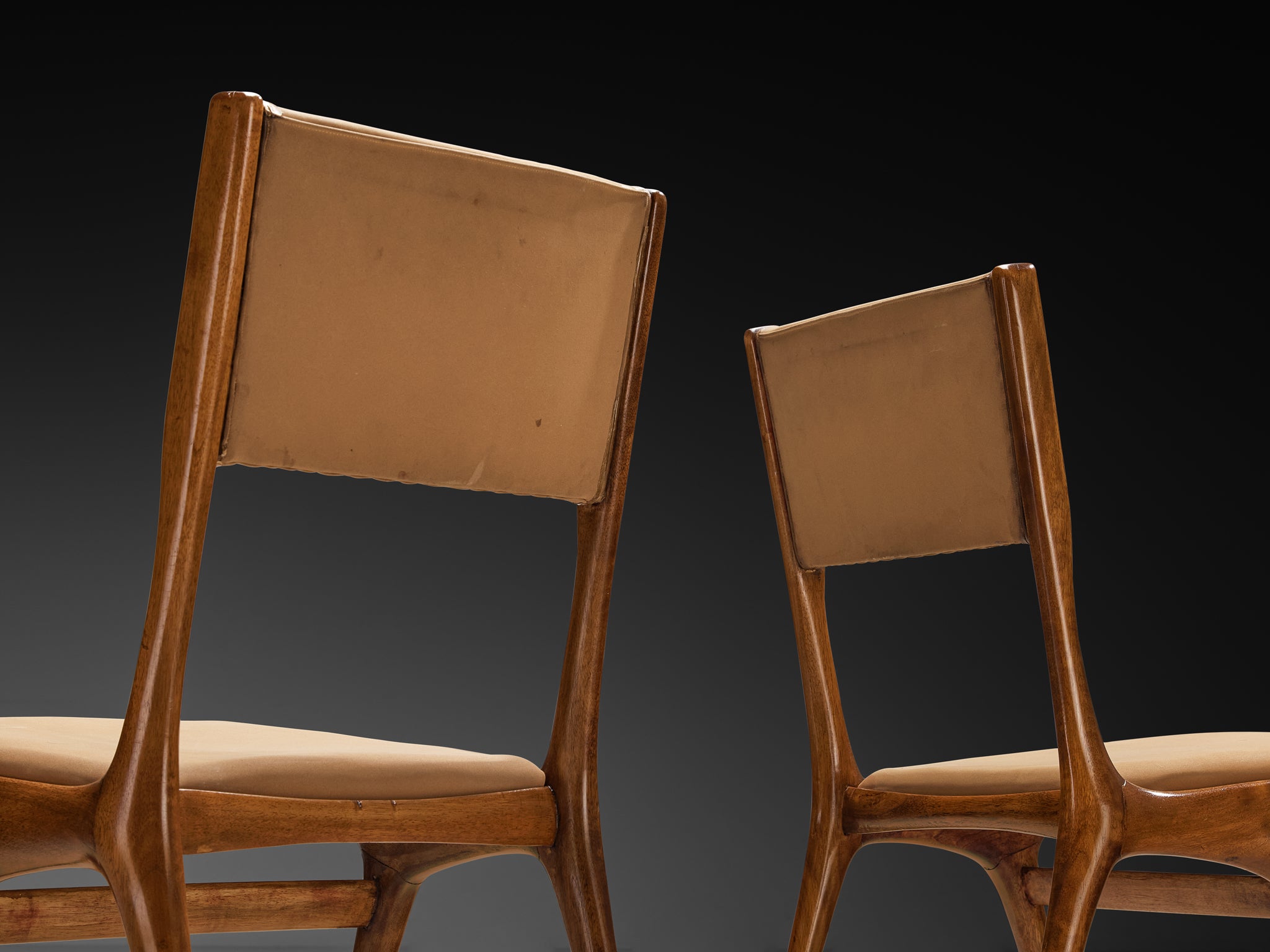 Carlo De Carli for Cassina '634' Dining Chairs in Walnut