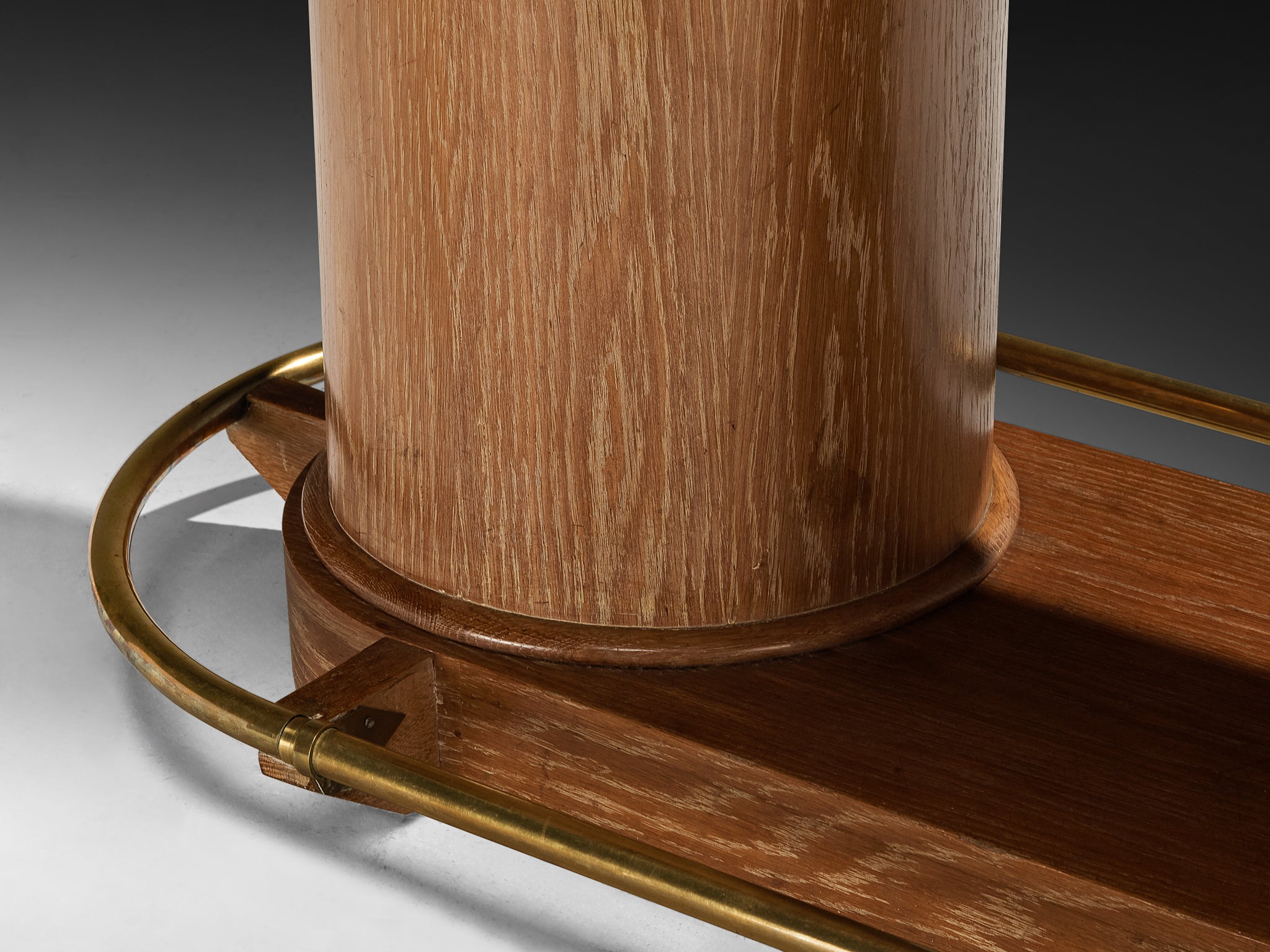 Francisque Chaleyssin French Art Deco Dining Table in Cerused Oak Tables Morentz