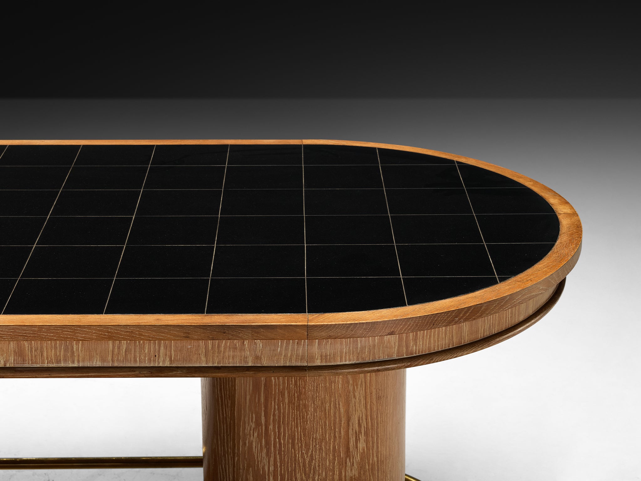 Francisque Chaleyssin French Art Deco Dining Table in Cerused Oak Tables Morentz