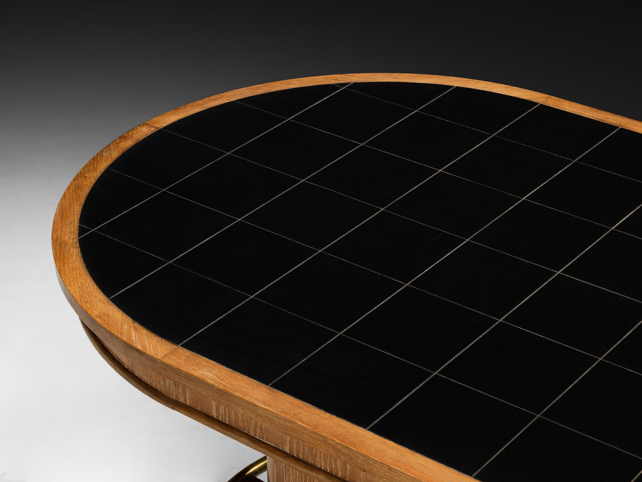 Francisque Chaleyssin French Art Deco Dining Table in Cerused Oak Tables Morentz