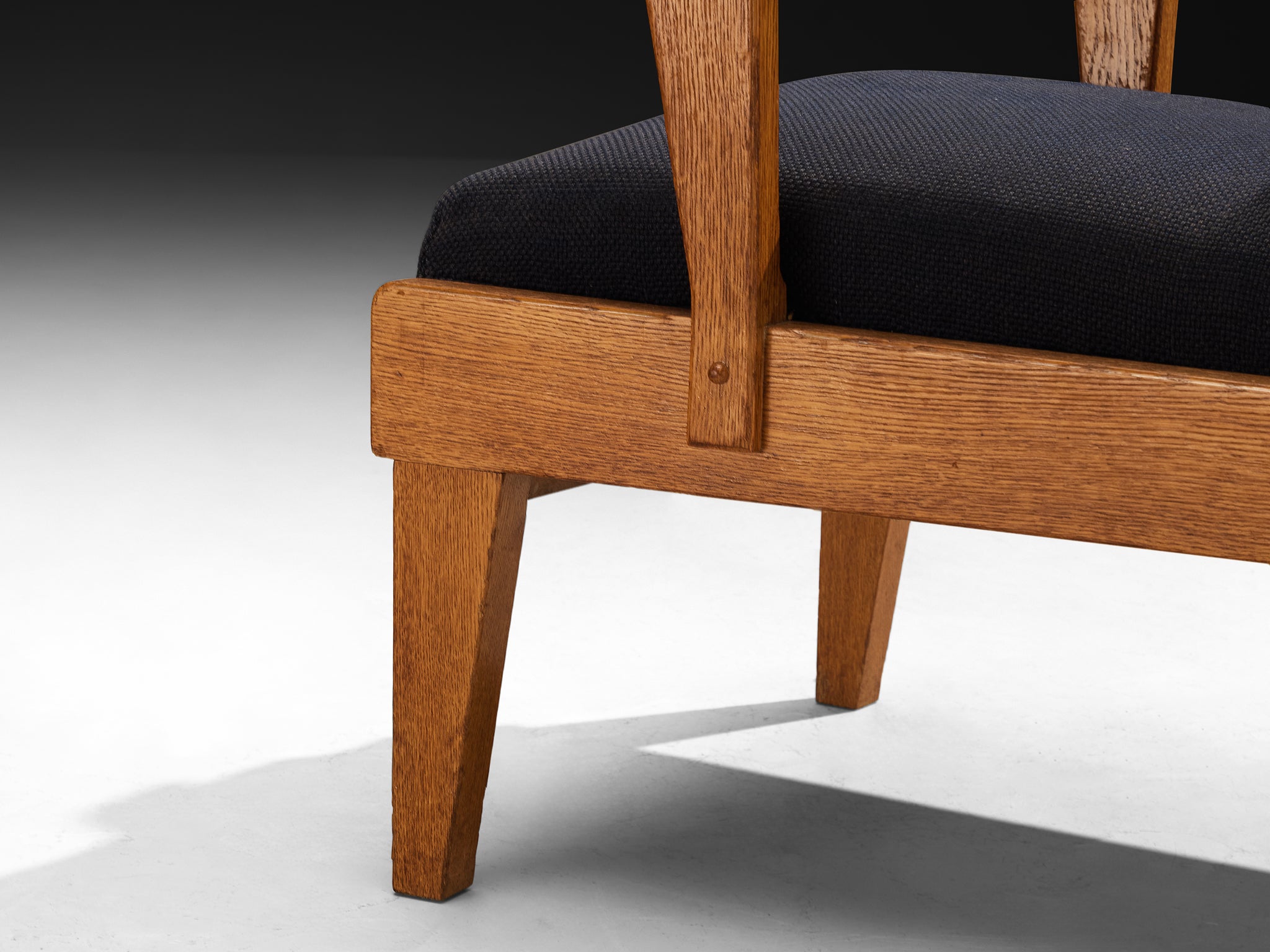 Pair of Hague School H. Pander & Zonen Lounge Chairs in Solid Oak Seating Morentz