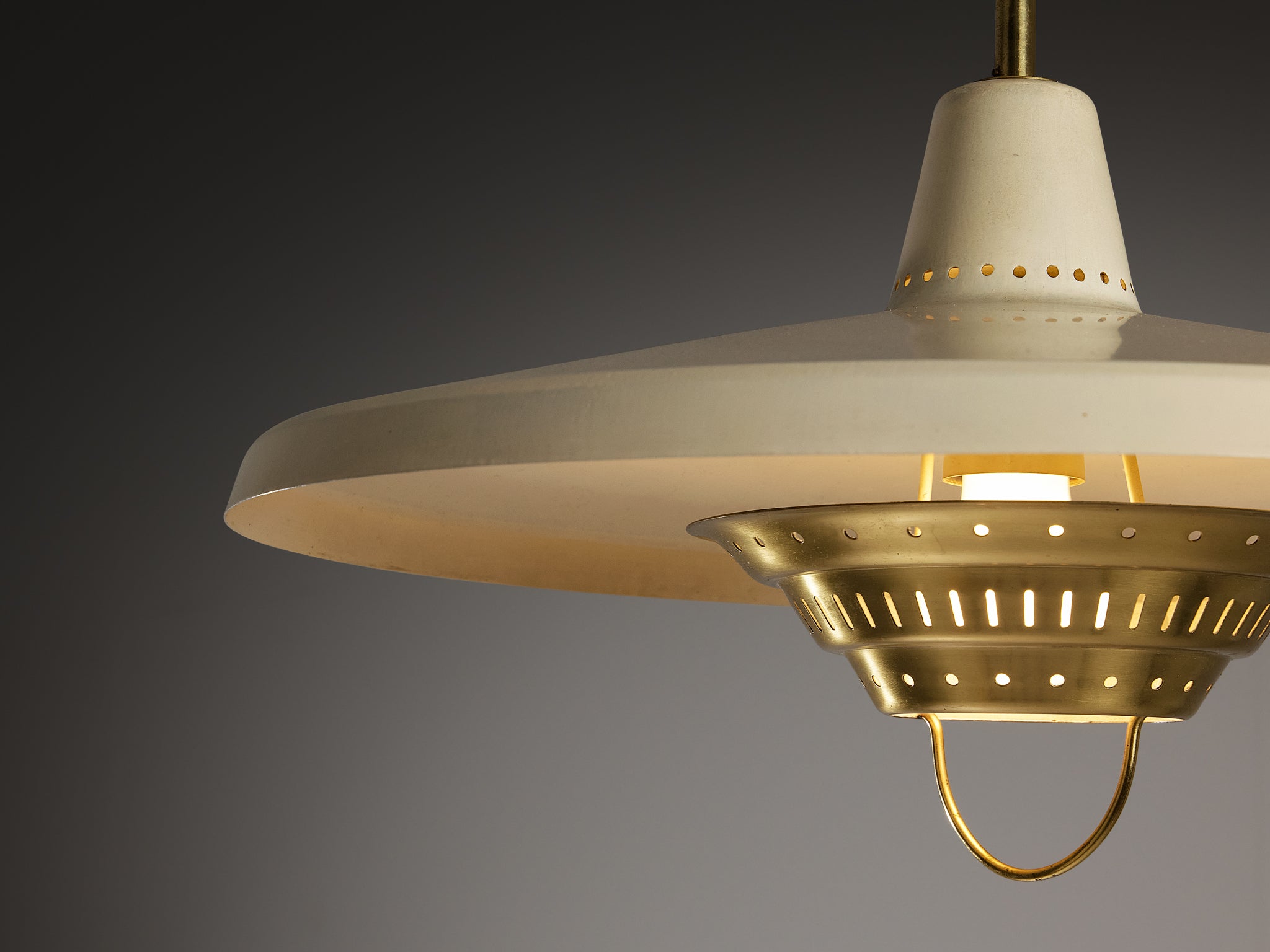 Boréns Swedish Pendant Light in Brass with Counterweight
