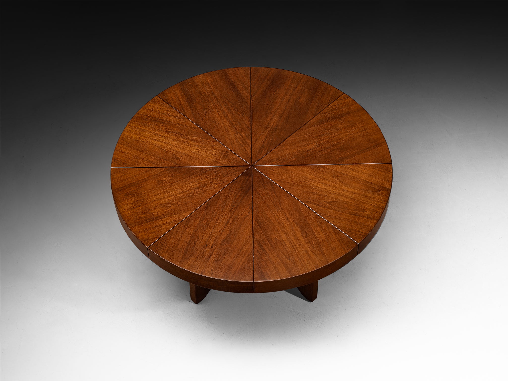 Ferdinando Meccani 'Circolare' Dining Table or Center Table in Walnut