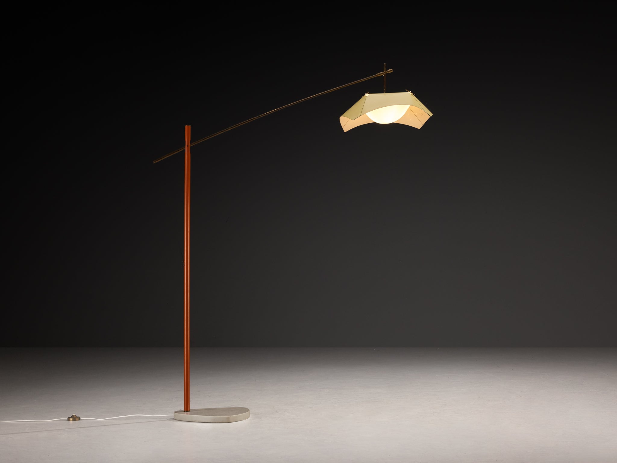 Rare Angelo Lelii for Arredoluce Floor Lamp Lighting Morentz