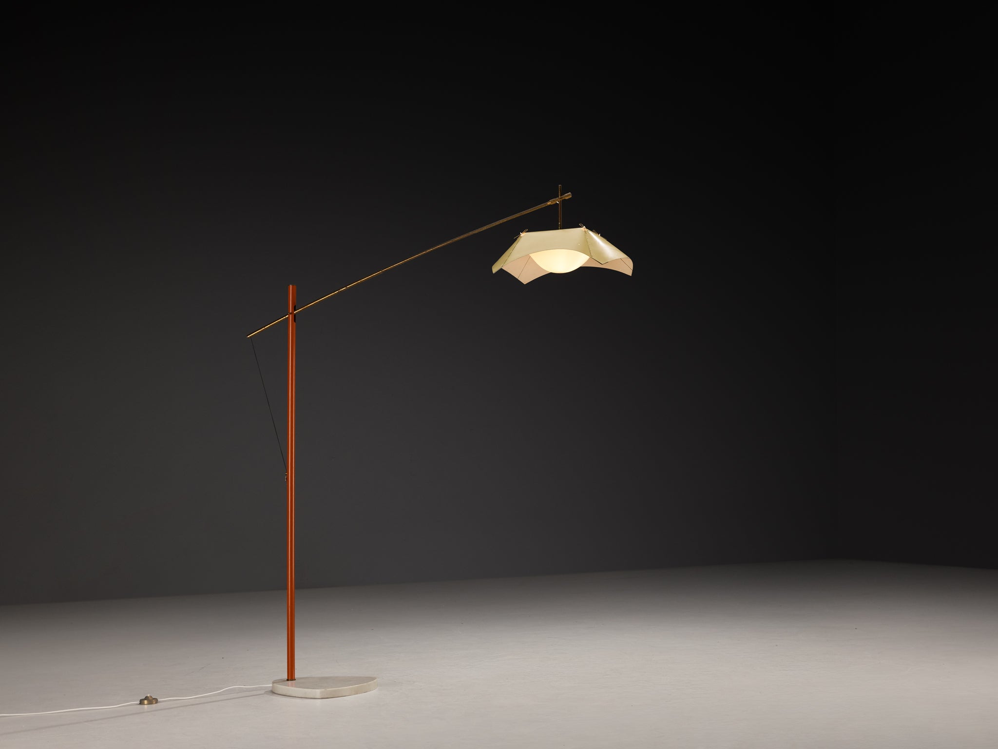 Rare Angelo Lelii for Arredoluce Floor Lamp Lighting Morentz