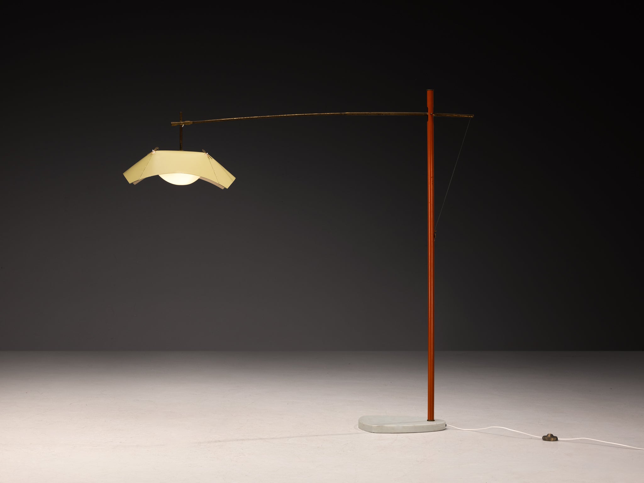 Rare Angelo Lelii for Arredoluce Floor Lamp Lighting Morentz