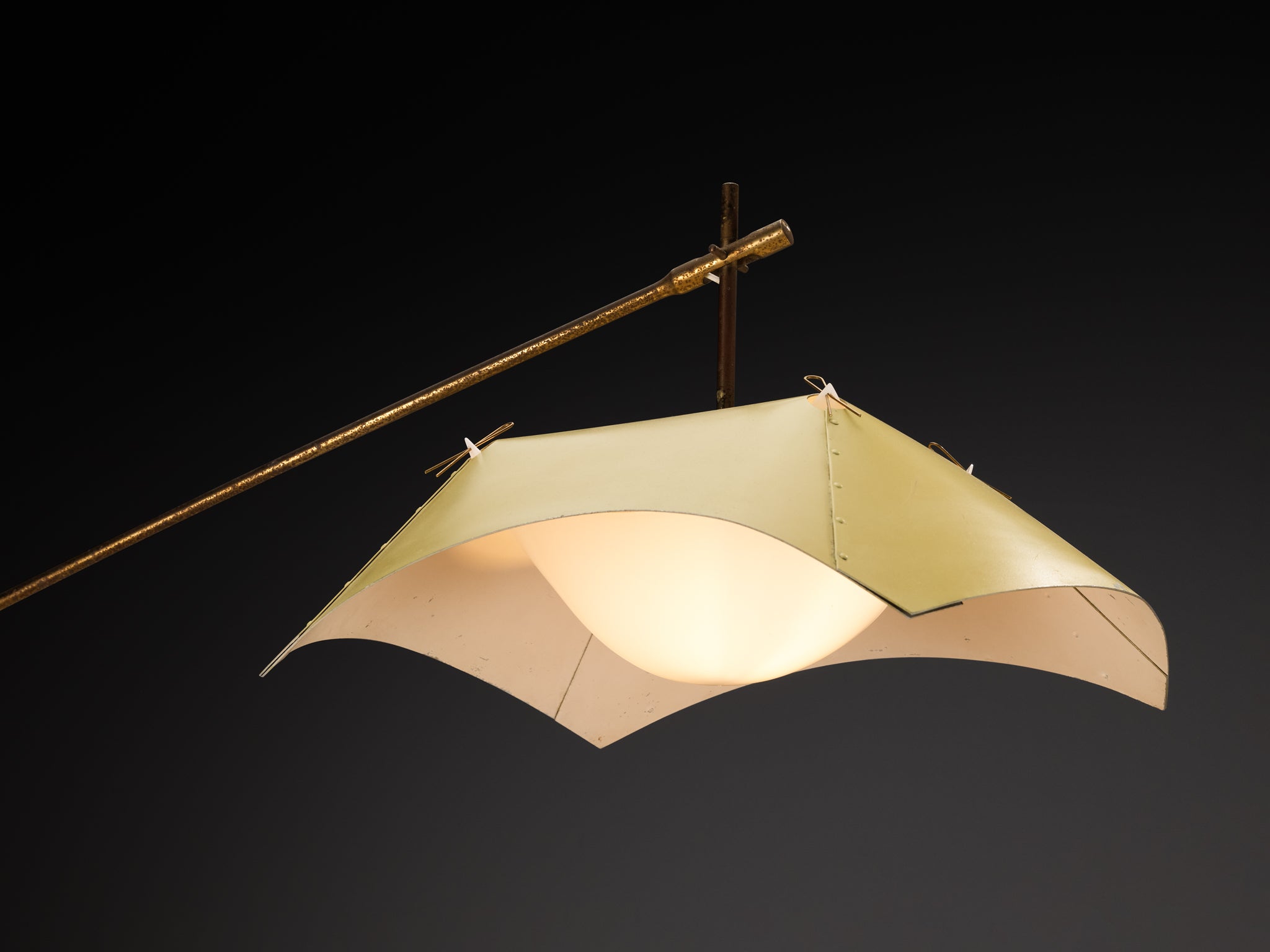 Rare Angelo Lelii for Arredoluce Floor Lamp Lighting Morentz