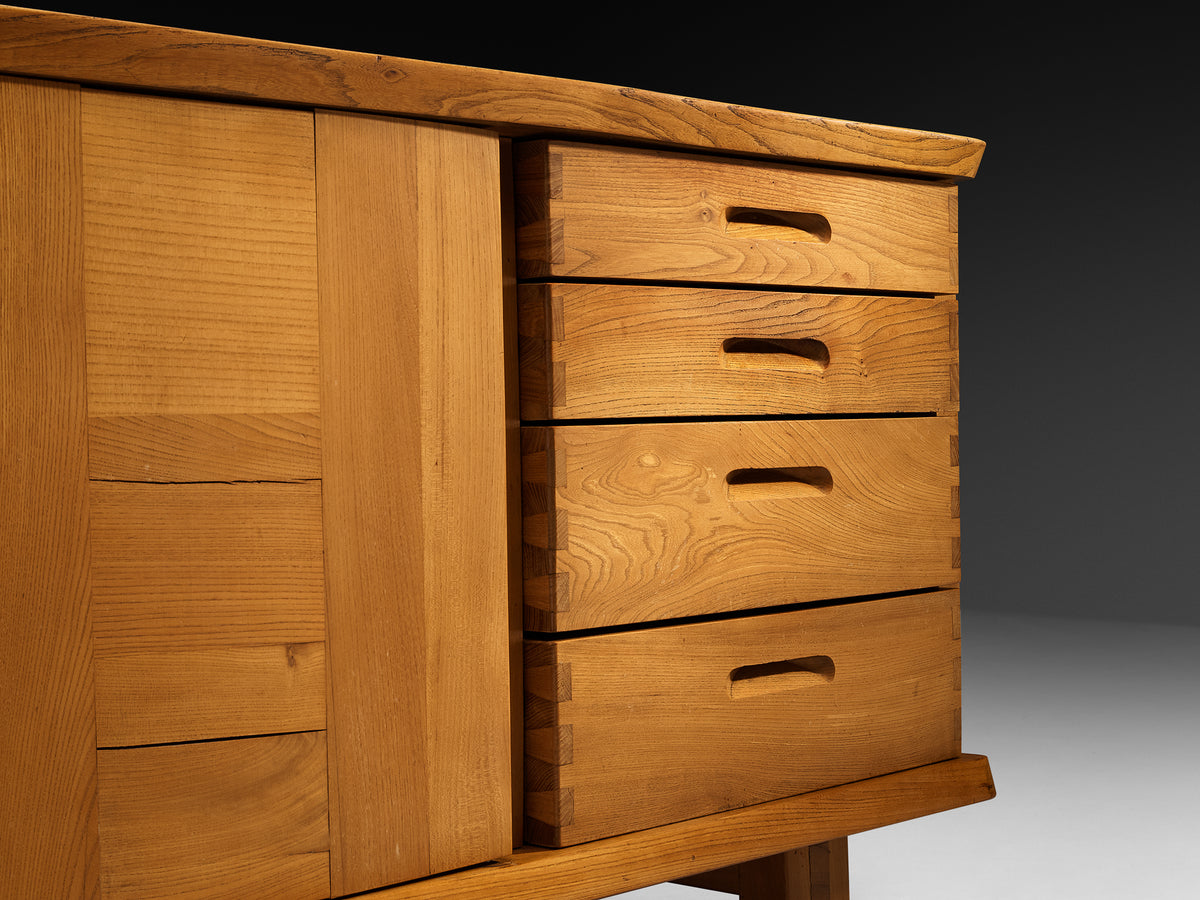 Roland Haeusler for Maison Regain Sideboard in Solid Elm Case pieces and storage cabinets Morentz