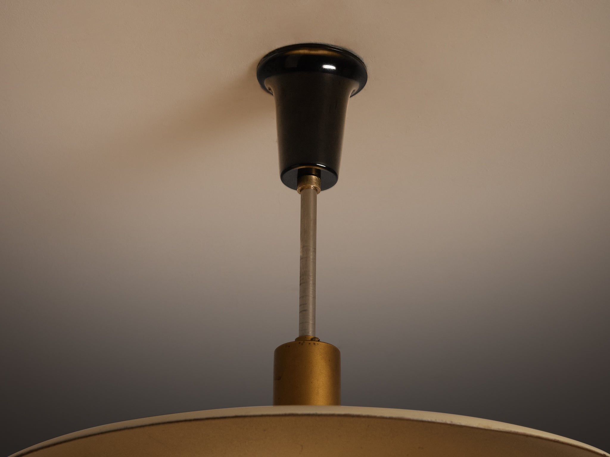 1930s Louis Poulsen Ceiling Light in Golden Painted Copper Lighting Morentz