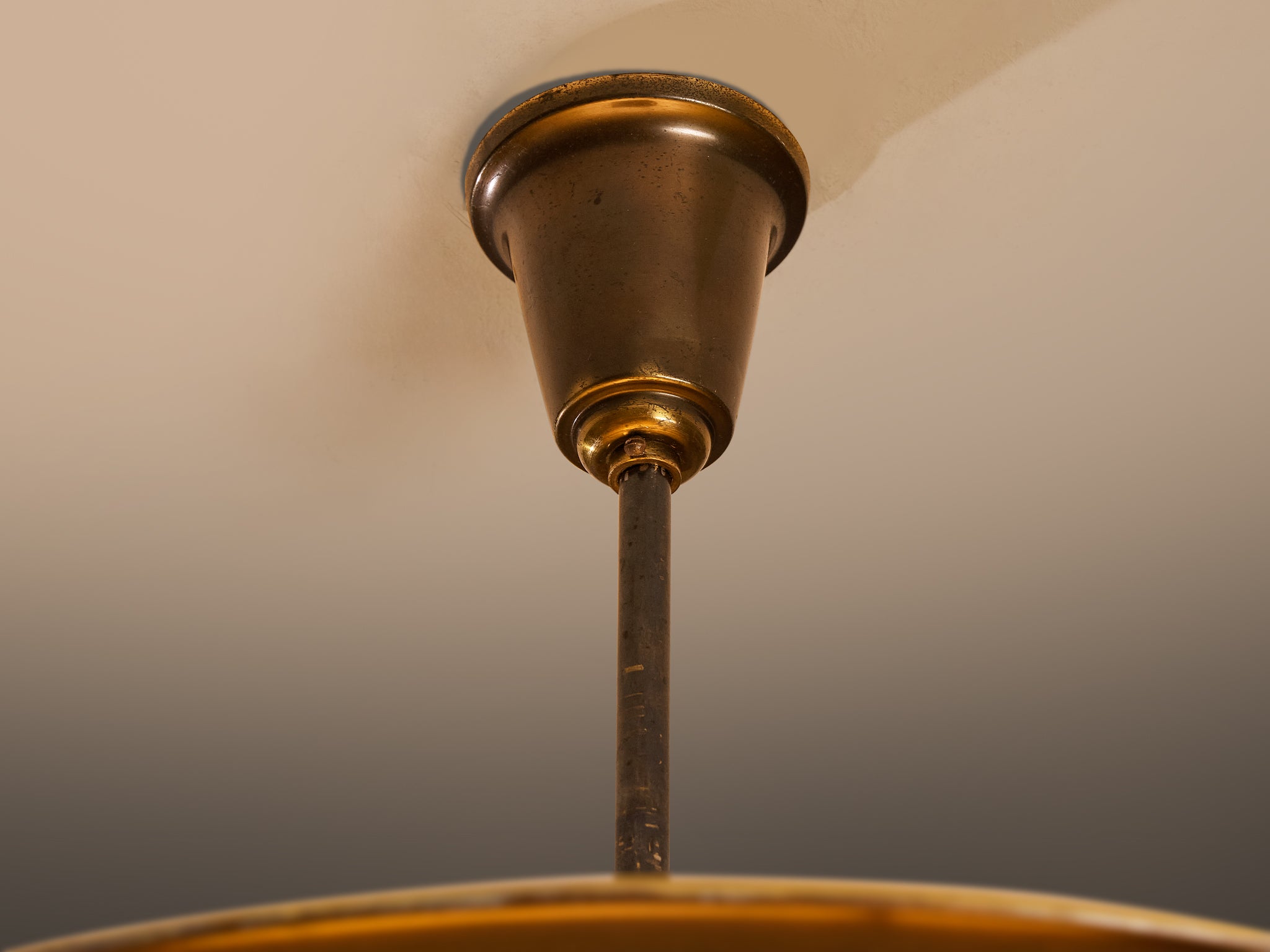 1930s Louis Poulsen Ceiling Light in Copper