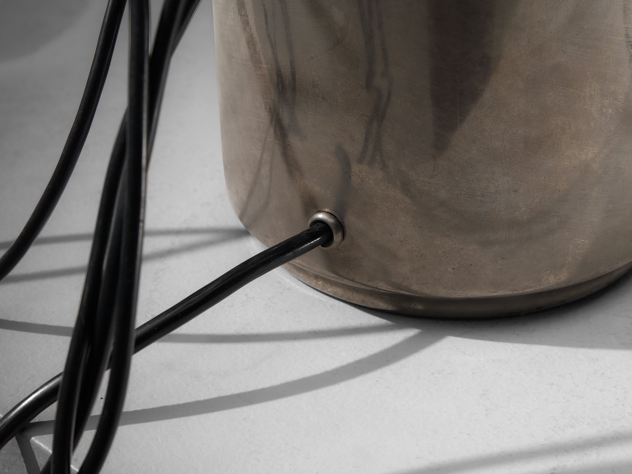 Jean-Pierre Vitrac for Verre Lumière 'Flower' Lamp with Movable Petals in Metal Lighting Morentz