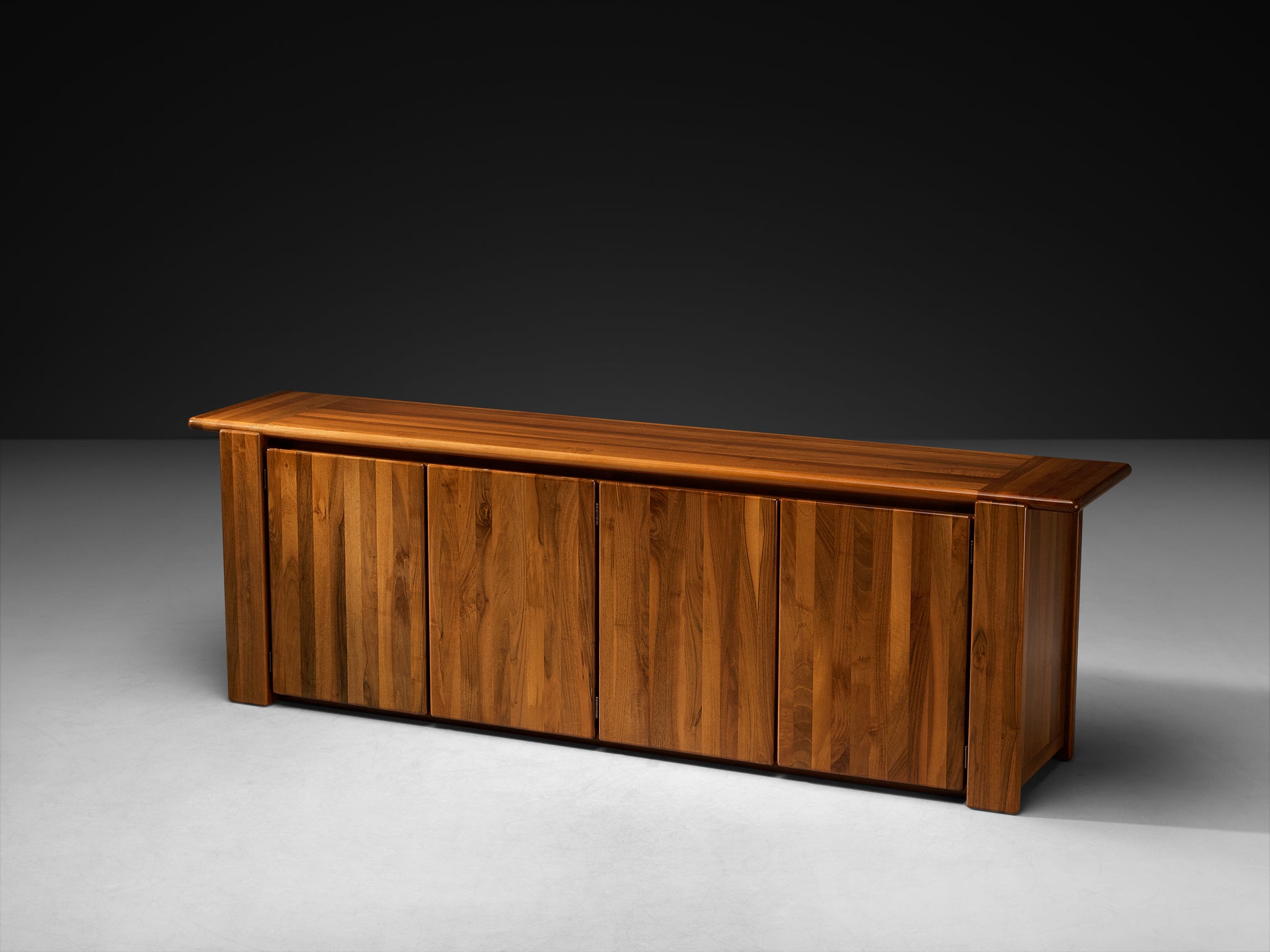 Mario Marenco for Mobil Girgi 'Sapporo' Sideboard in Walnut Case pieces and storage cabinets Morentz