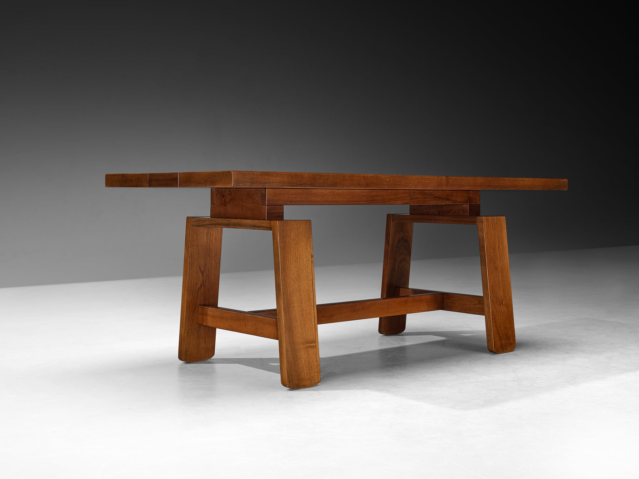 Silvio Coppola for Bernini Dining Table in Walnut Tables Morentz