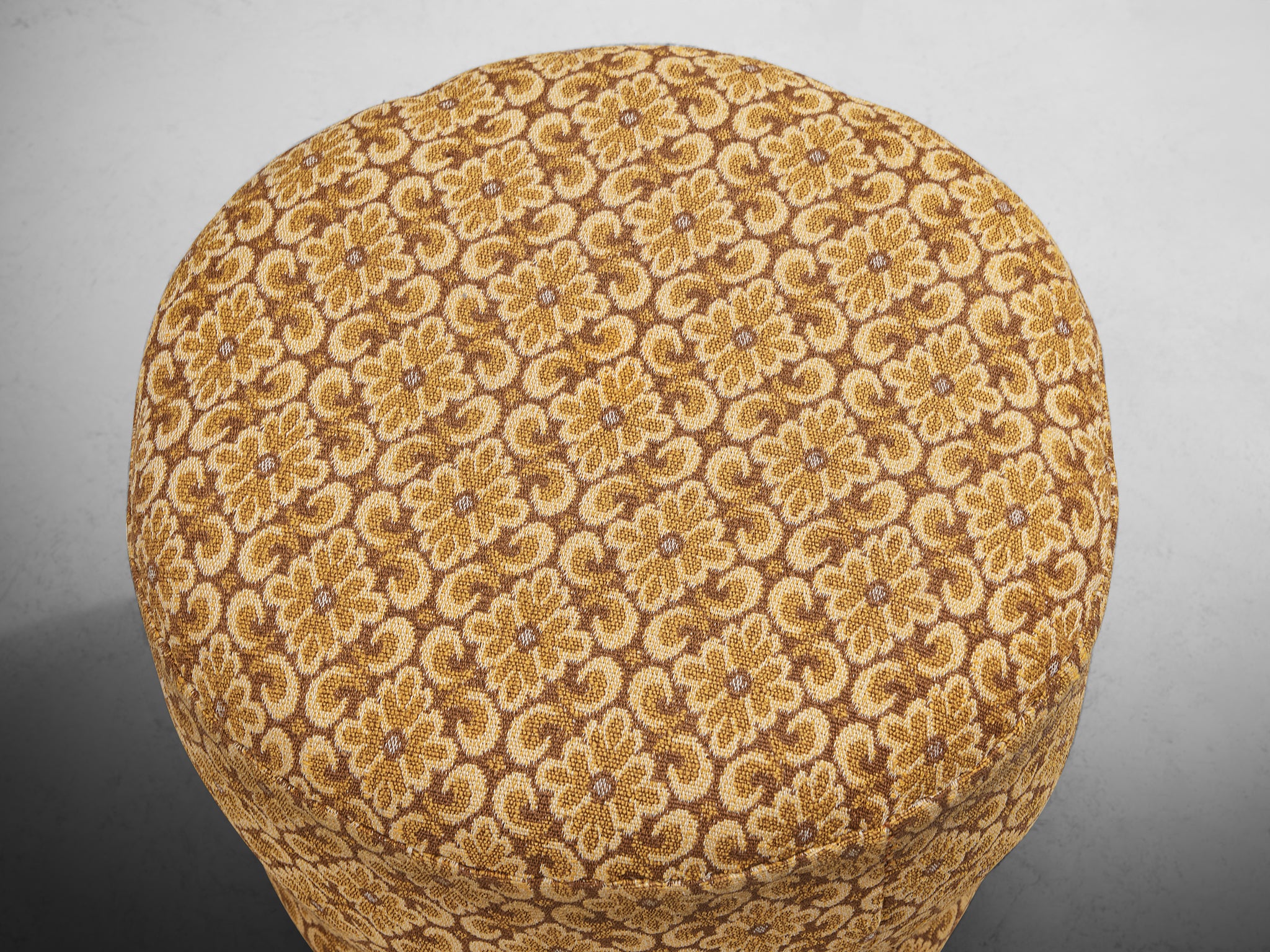 Jindrich Halabala Stool in Decorative Upholstery Seating Morentz
