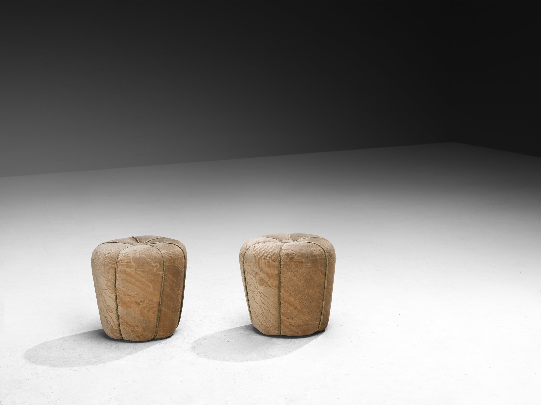 Jindrich Halabala Stools in Decorative Upholstery Seating Morentz