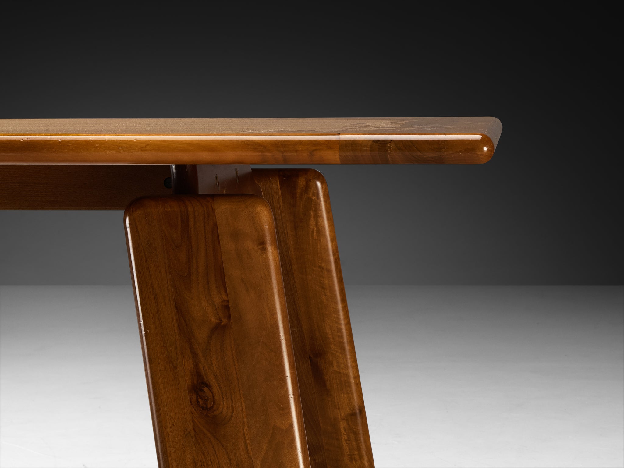Mario Marenco for Mobil Girgi 'Sapporo' Dining Table in Walnut Tables Morentz