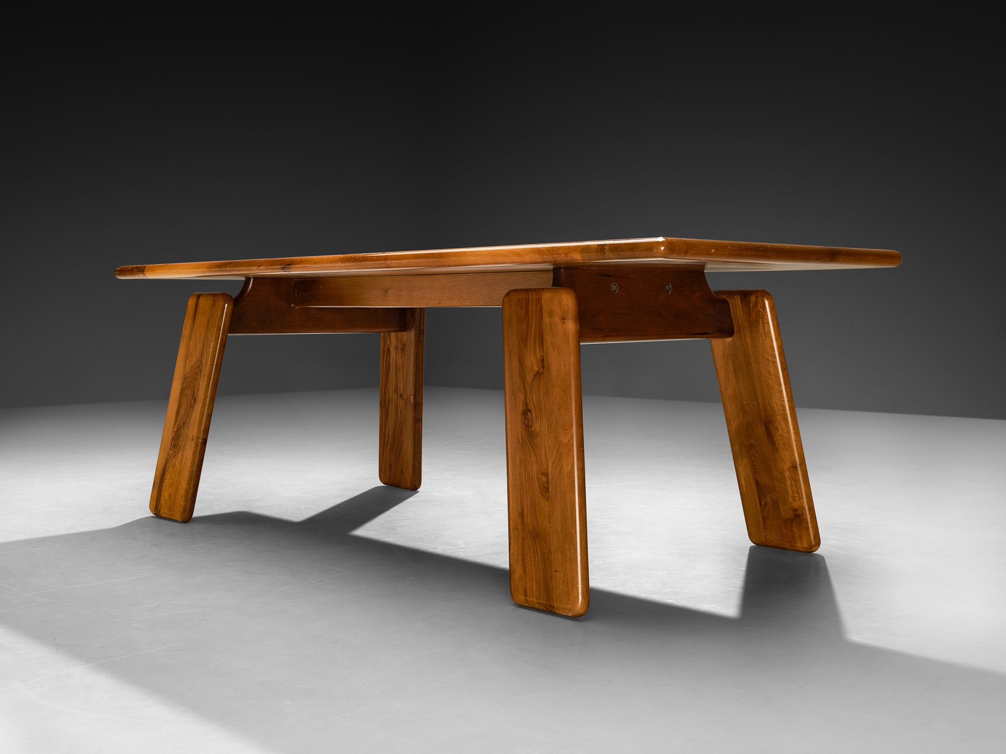 Mario Marenco for Mobil Girgi 'Sapporo' Dining Table in Walnut Tables Morentz