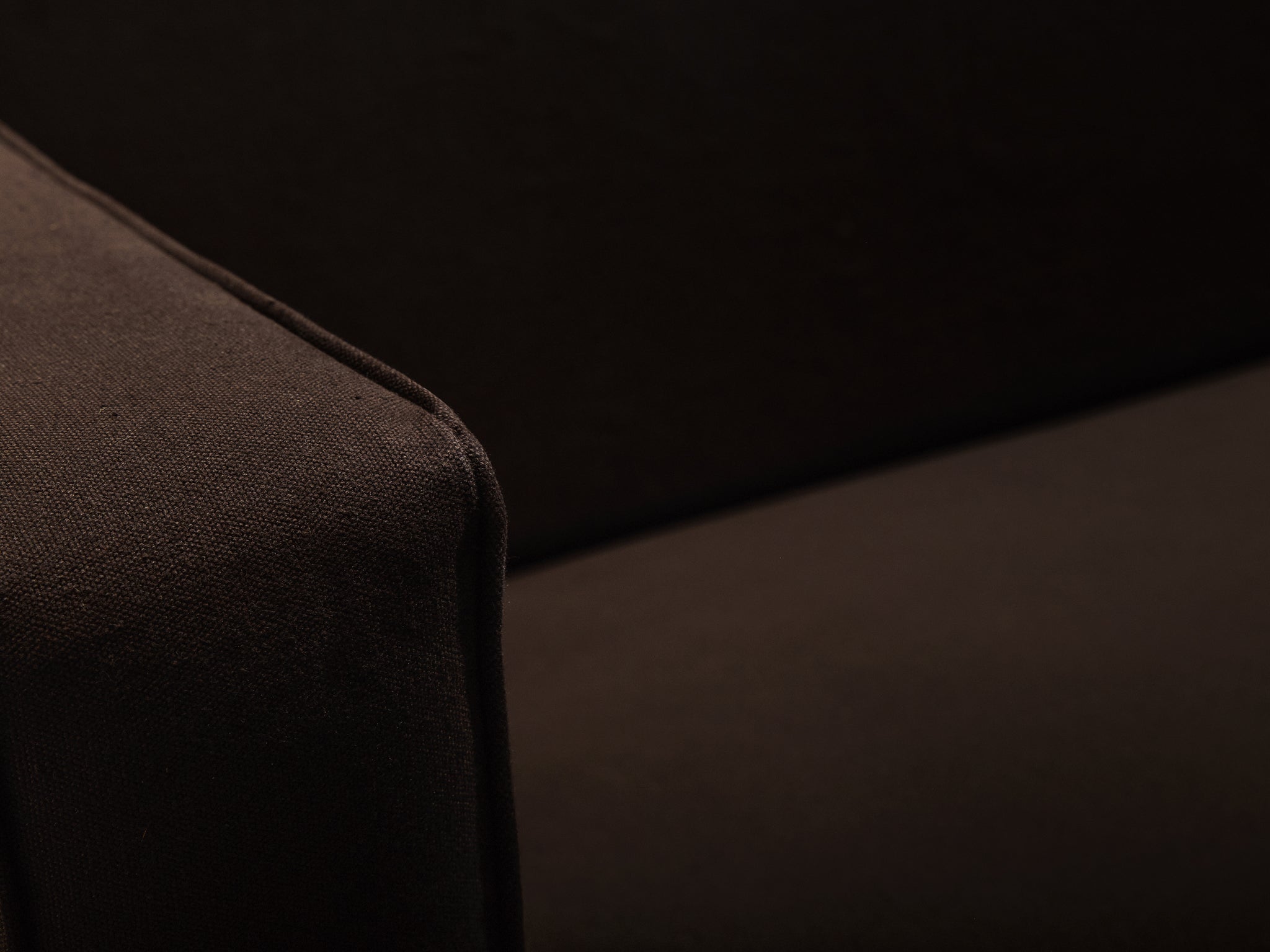 Rare and Early 1950s Gerrit Rietveld for Metz & Co 'Utrecht' Sofa in Brown Canvas