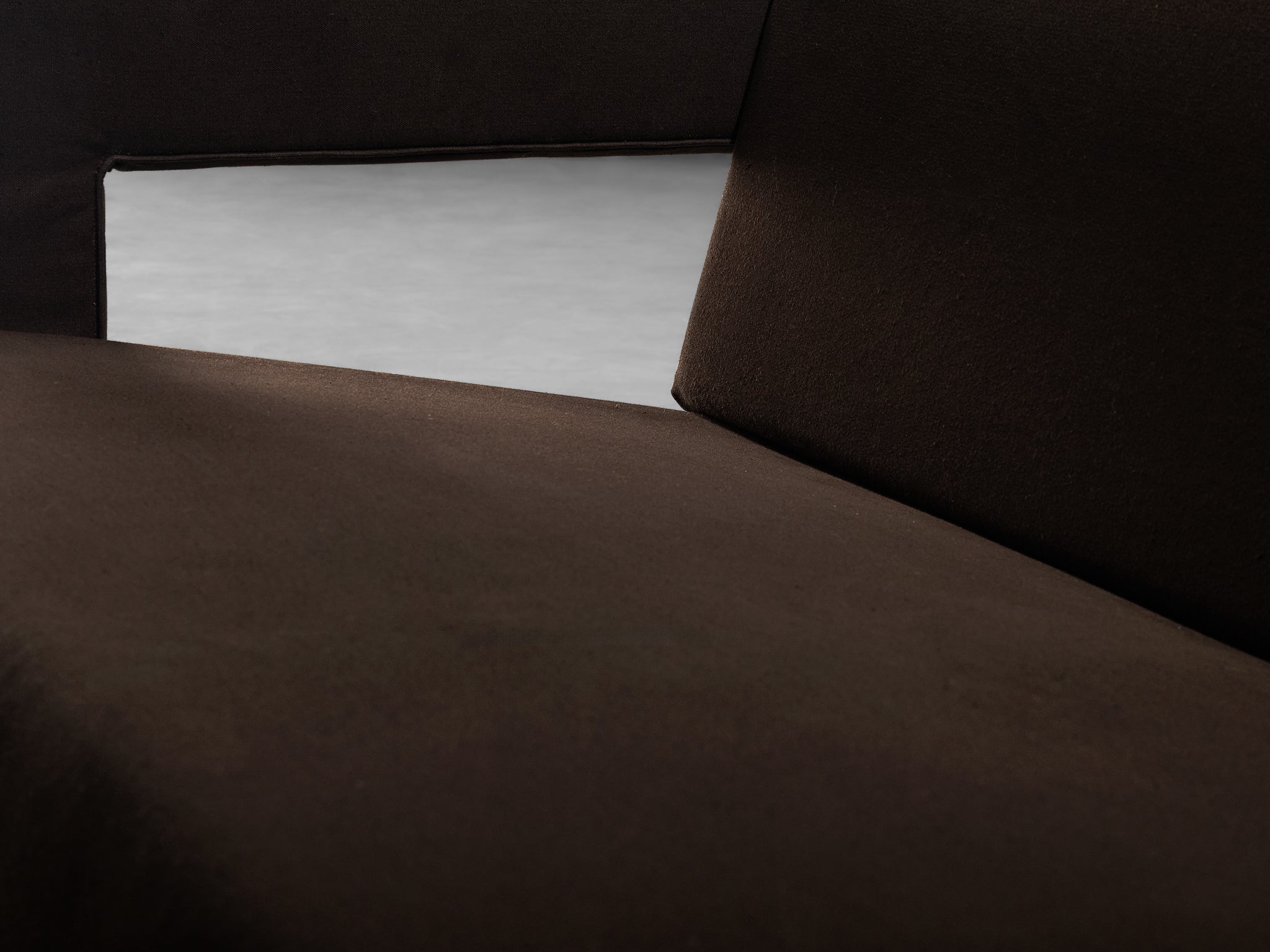 Rare and Early 1950s Gerrit Rietveld for Metz & Co 'Utrecht' Sofa in Brown Canvas