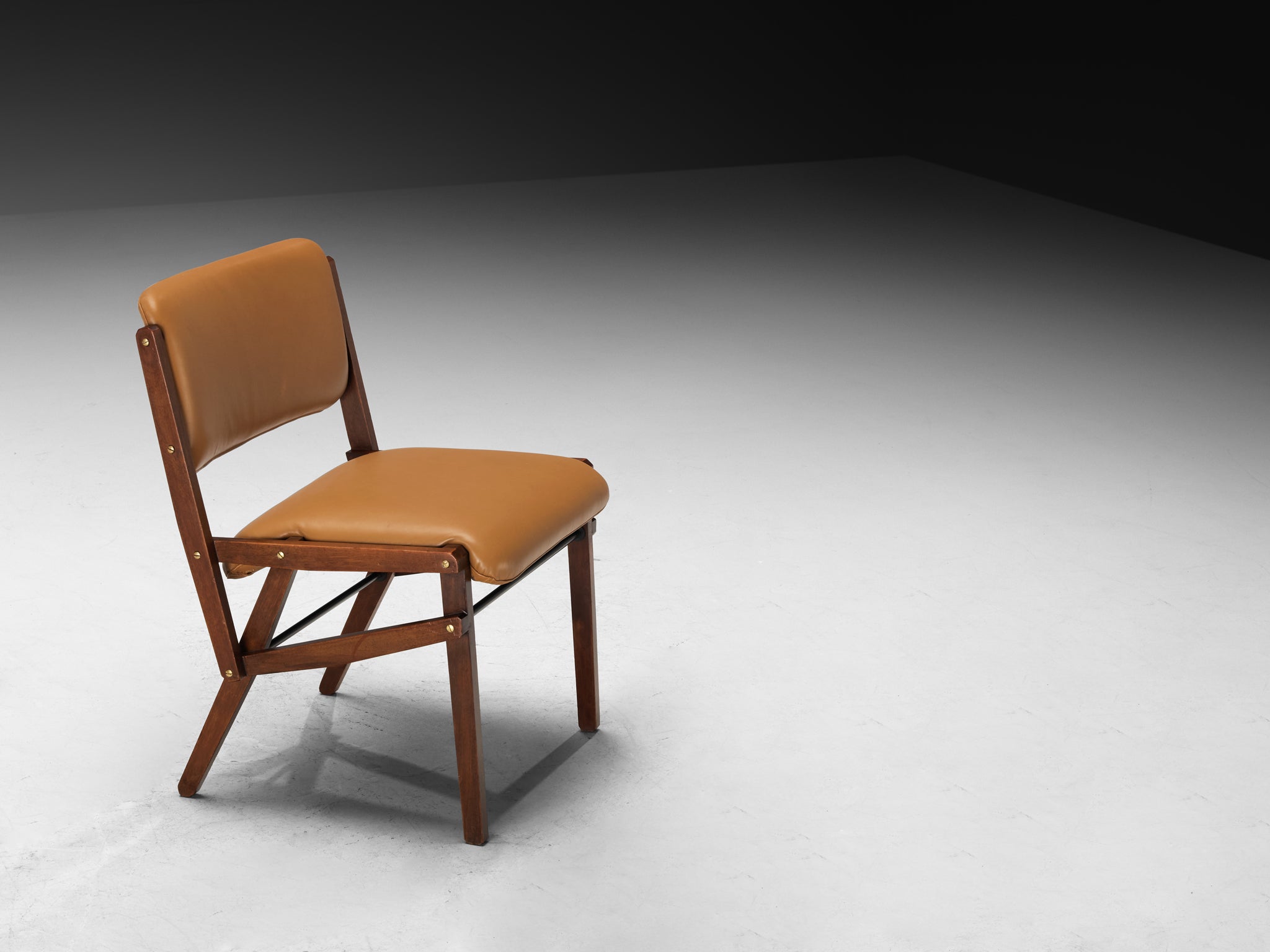 Rare Titina Ammannati & Giampiero Vitelli Set of Four Dining Chairs in Mahogany Seating Morentz