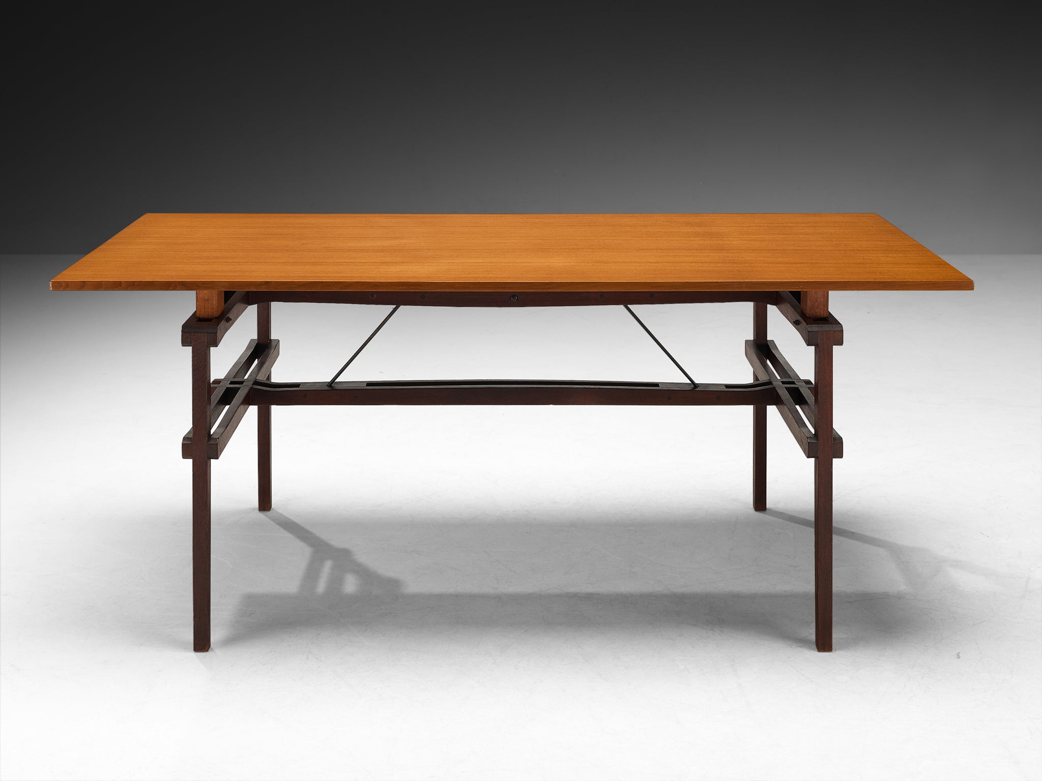 Rare Titina Ammannati & Giampiero Vitelli Dining Table in Teak Tables Morentz