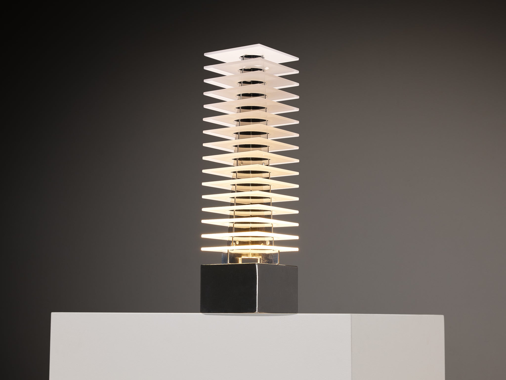 Fabrizio Cocchia for New Lamp 'Ziggurat' Table Lamp Lighting Morentz
