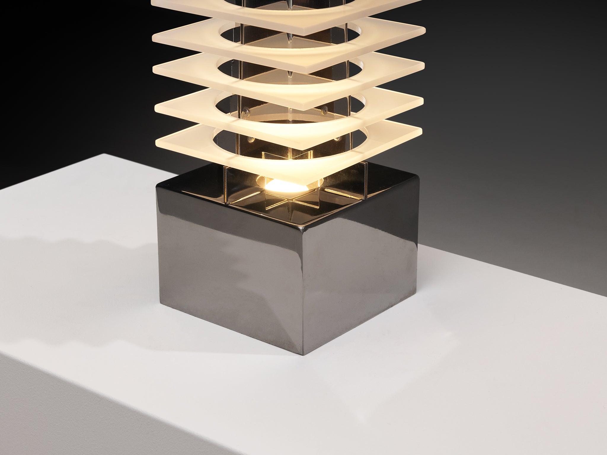 Fabrizio Cocchia for New Lamp 'Ziggurat' Table Lamp Lighting Morentz
