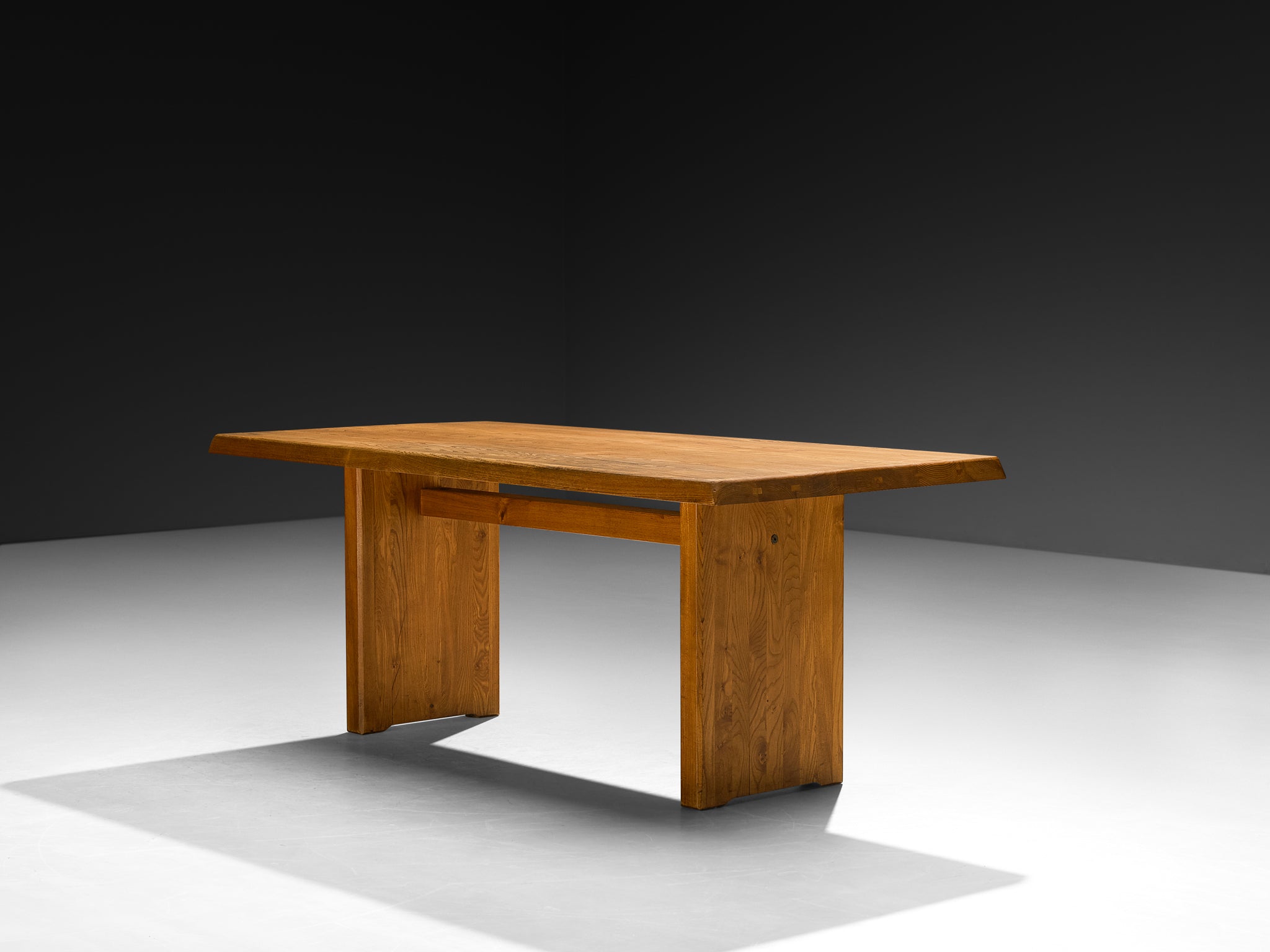 Early Pierre Chapo 'T14C' Table in Solid Elm Tables Morentz