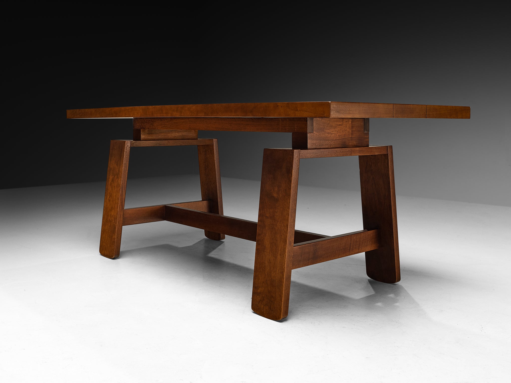 Silvio Coppola for Bernini Dining Table in Walnut