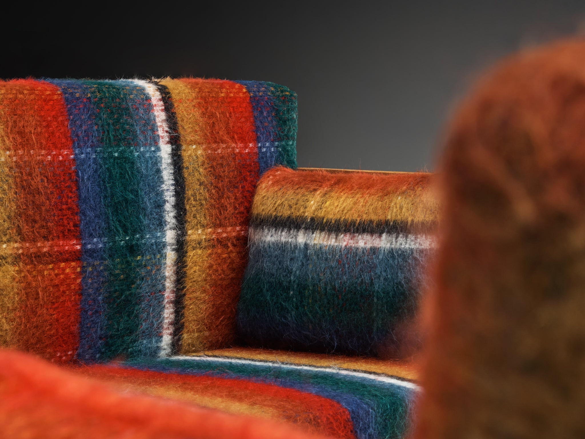 Axel Einar Hjorth for Nordiska Kompaniet 'Lovö' Sofa in Solid Pine and Wool Seating Morentz