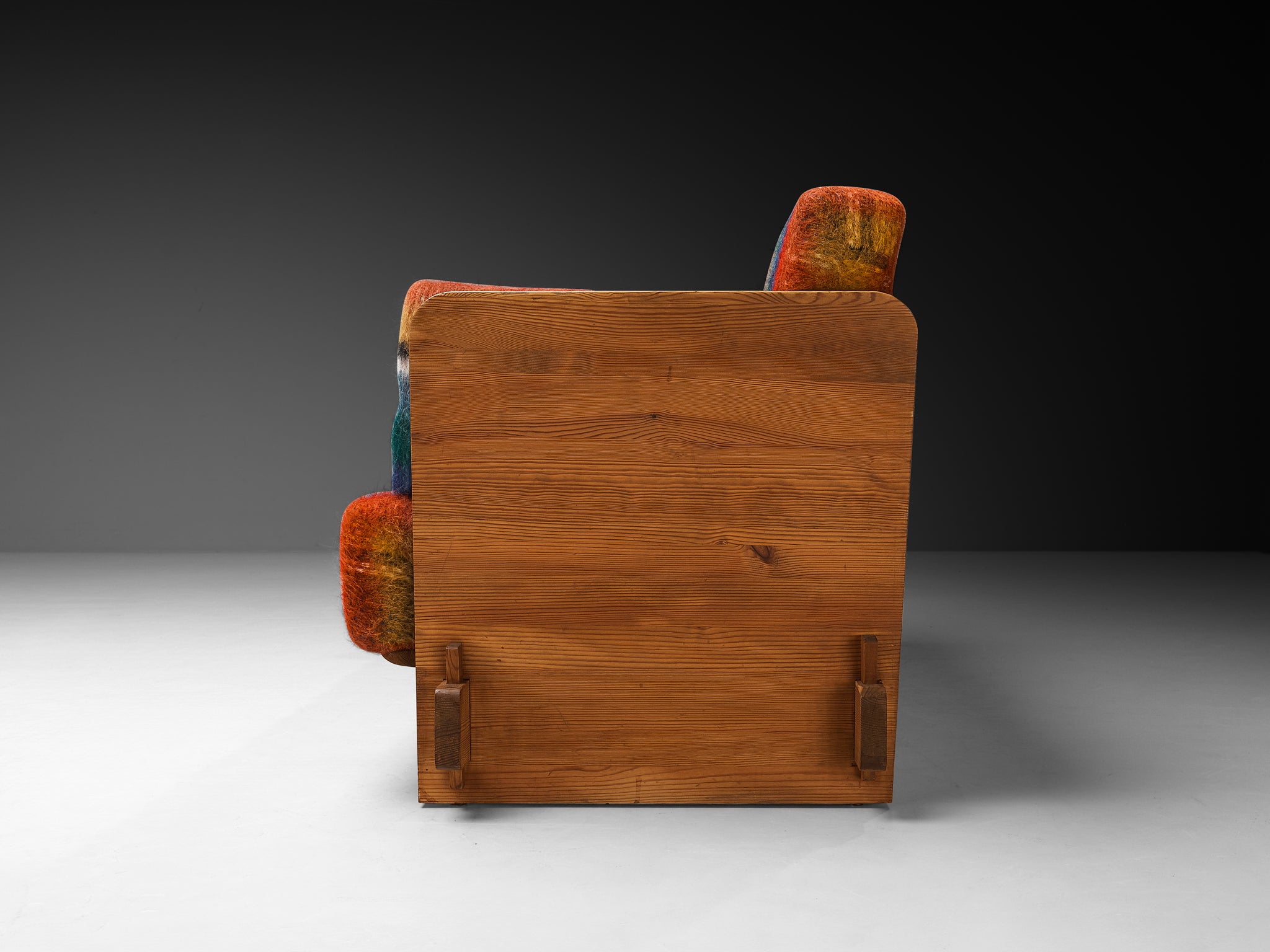 Axel Einar Hjorth for Nordiska Kompaniet 'Lovö' Sofa in Solid Pine and Wool Seating Morentz