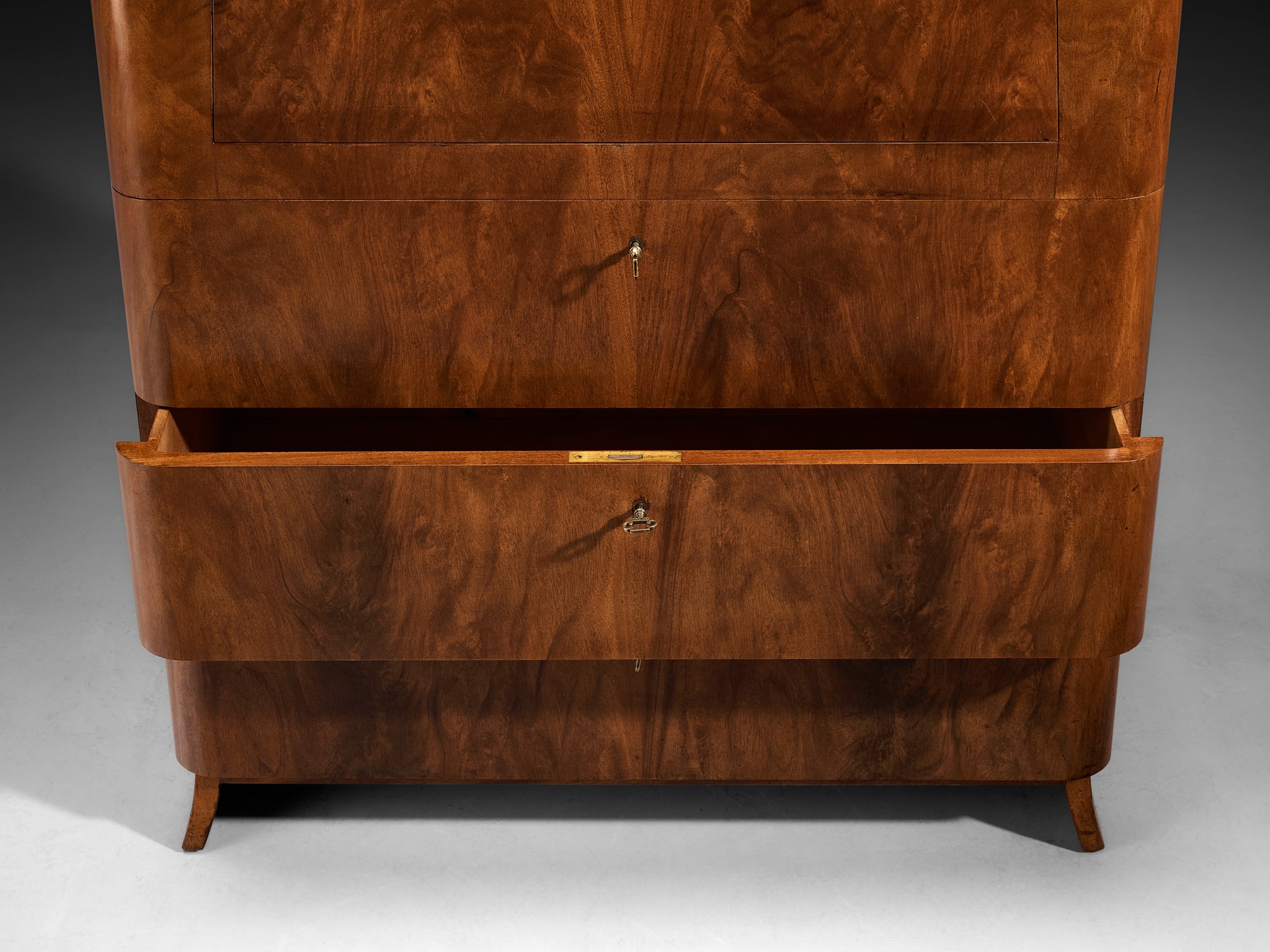 Rare Gunnel Nyman for Boman Secretaire in Pyramid Mahogany Case pieces and storage cabinets Morentz