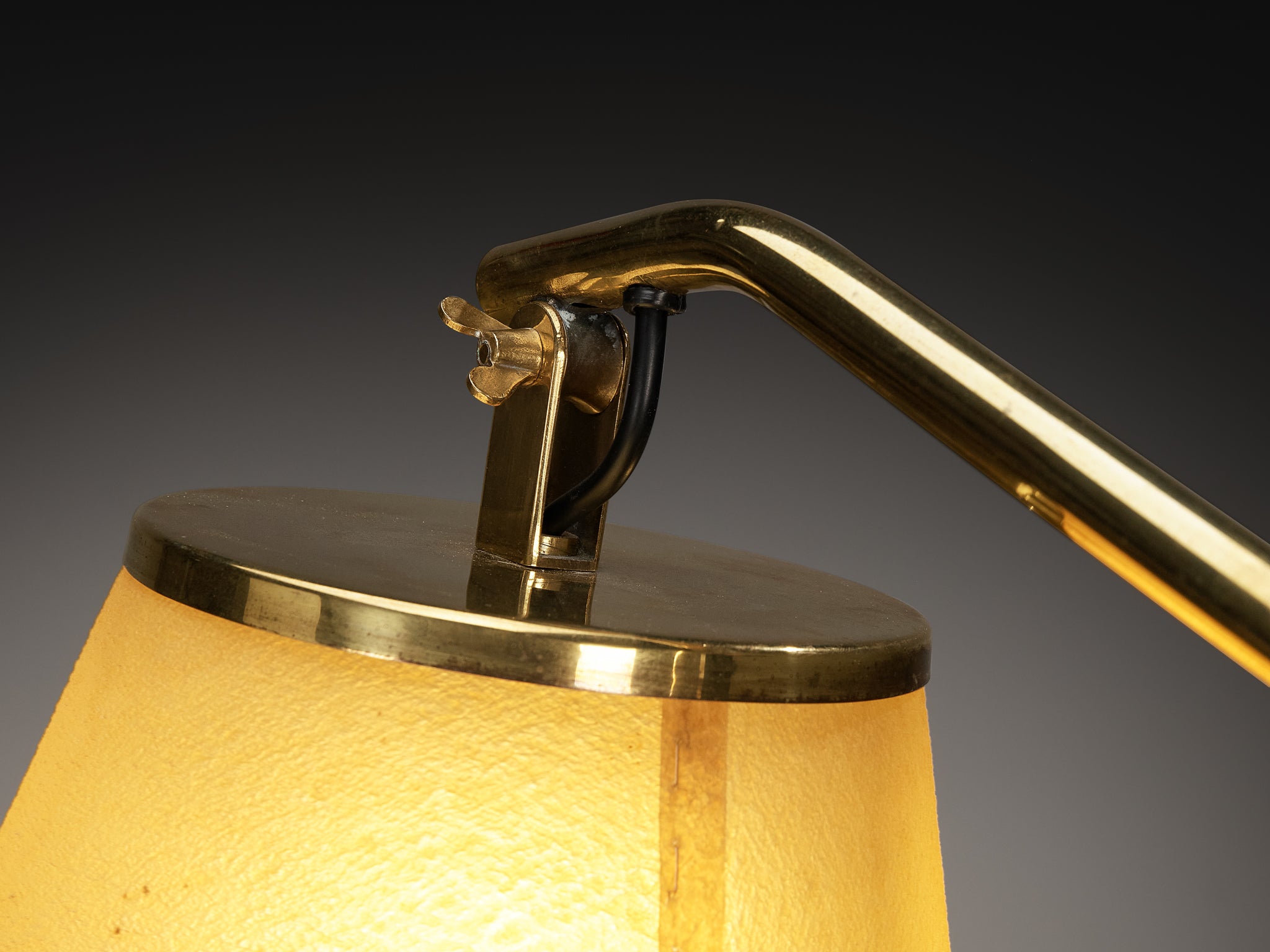 Early Paavo Tynell for Taito Oy '9613' Floor Lamp in Brass Lighting Morentz