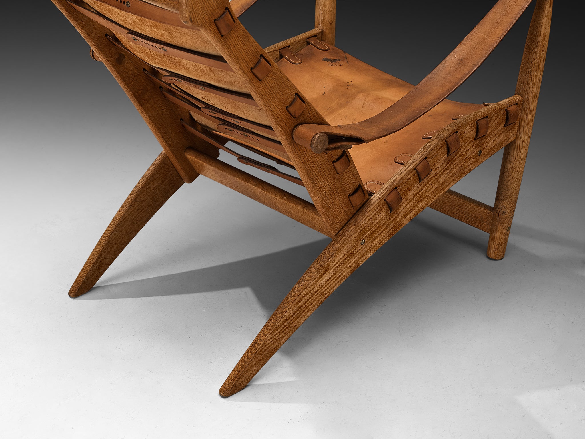 Mogens Voltelen for Niels Vodder 'Copenhagen II' Lounge Chair in Oak and Leather Seating Morentz