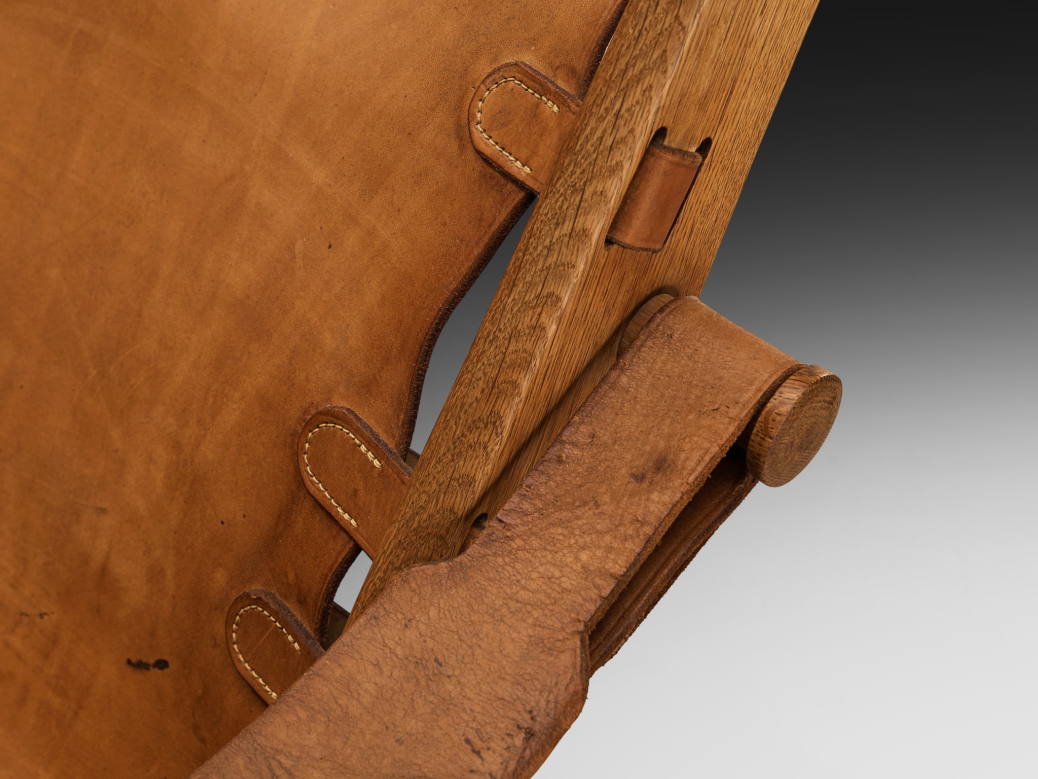 Mogens Voltelen for Niels Vodder 'Copenhagen II' Lounge Chair in Oak and Leather Seating Morentz