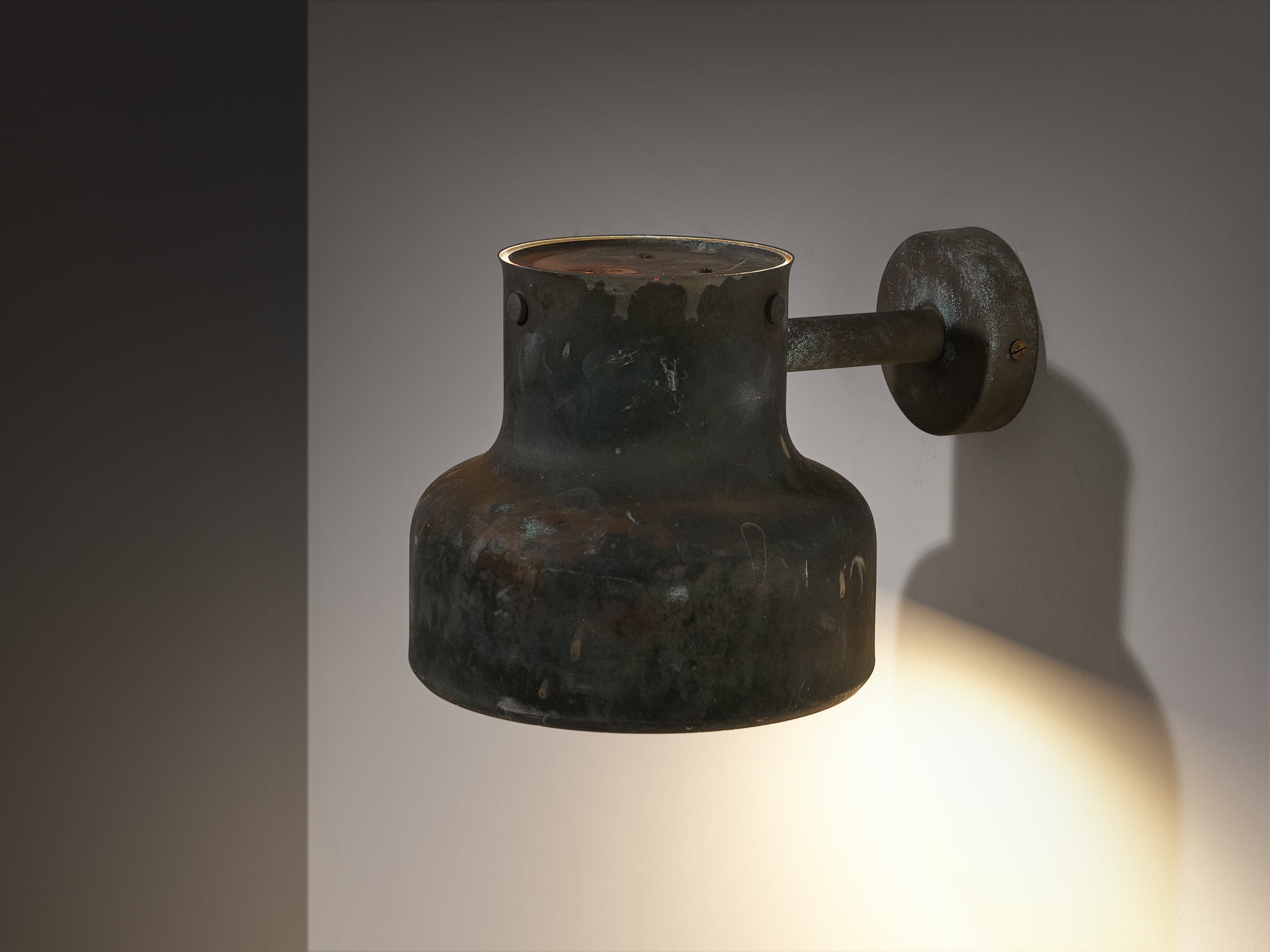 Anders Pehrson for Ateljé Lyktan 'Bumling Utomhus' Wall Light in Copper Lighting Morentz