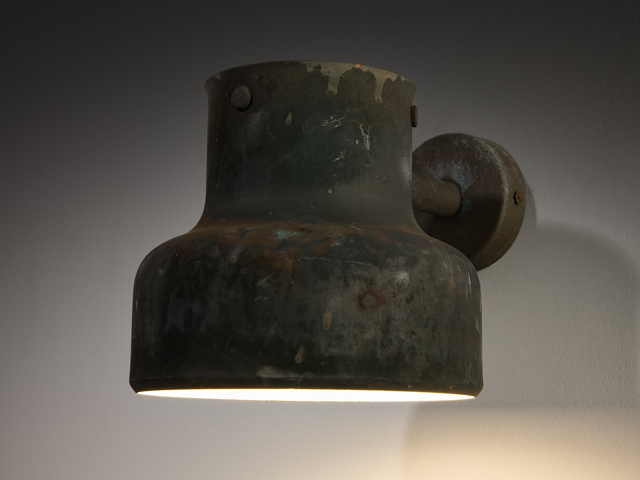 Anders Pehrson for Ateljé Lyktan 'Bumling Utomhus' Wall Light in Copper Lighting Morentz