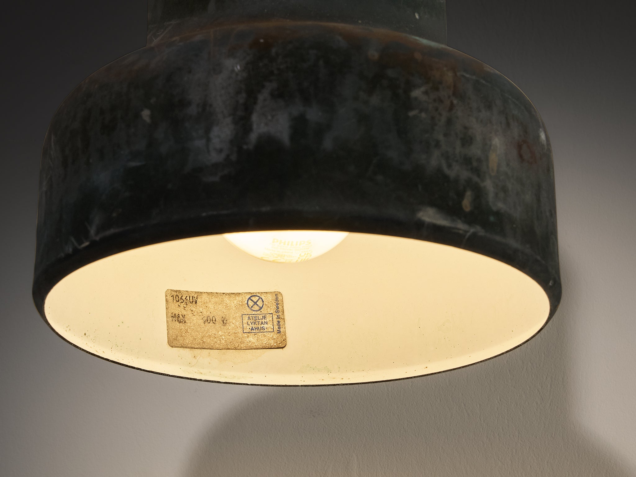 Anders Pehrson for Ateljé Lyktan 'Bumling Utomhus' Wall Light in Copper Lighting Morentz