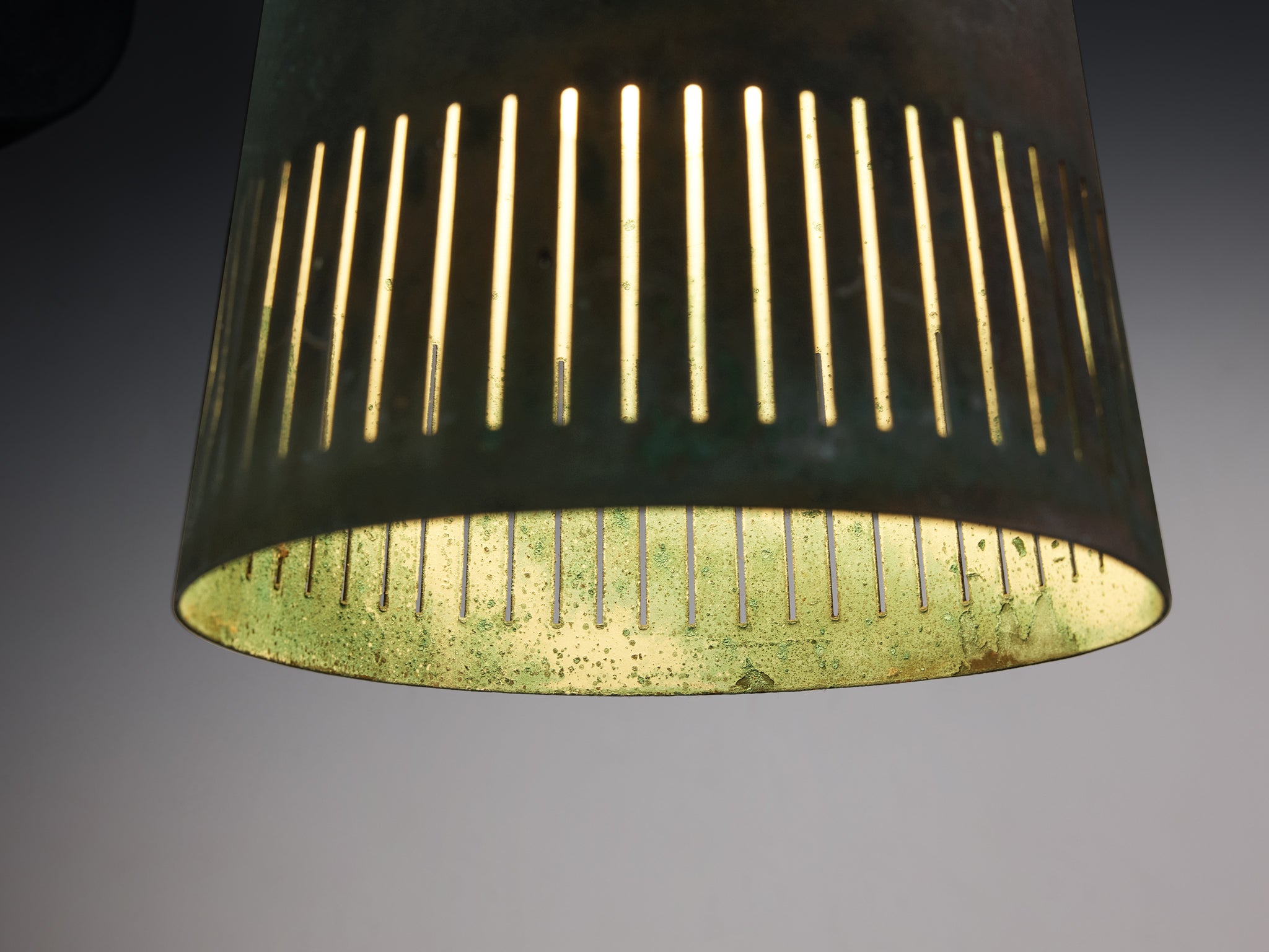 Hans Bergström for Ateljé Lyktan Wall Light in Patinated Copper Lighting Morentz