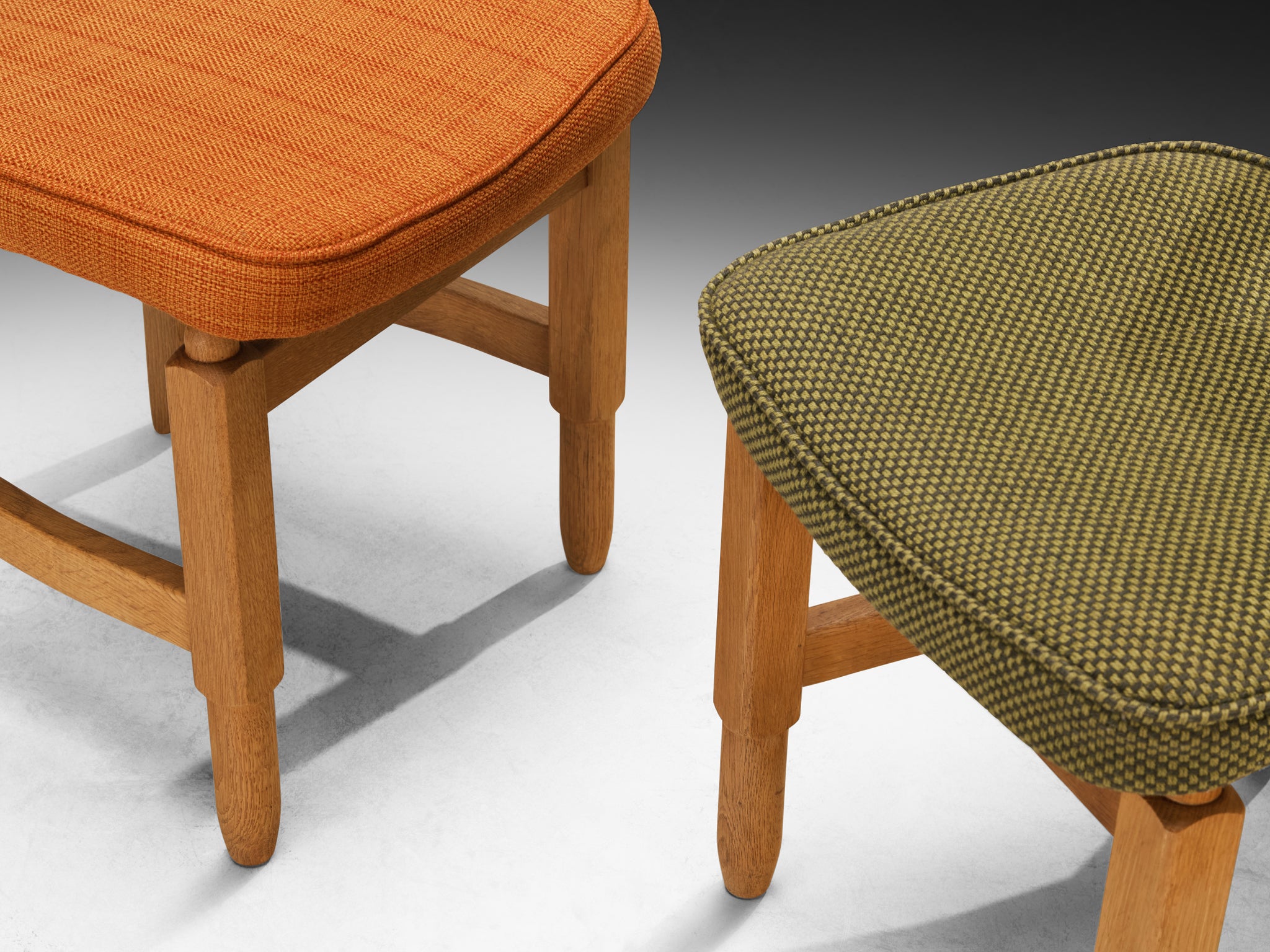 Guillerme & Chambron 'Lorraine' Dining Chairs in Solid Oak Seating Morentz