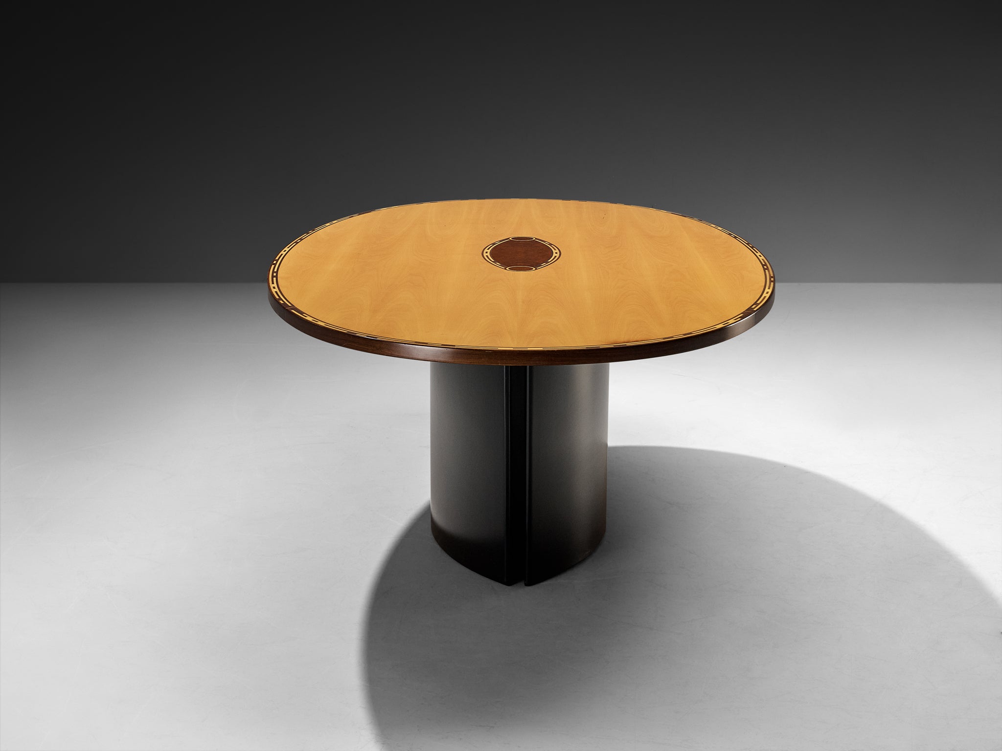 Afra & Tobia Scarpa for Maxalto Dining Table in Maple and Walnut