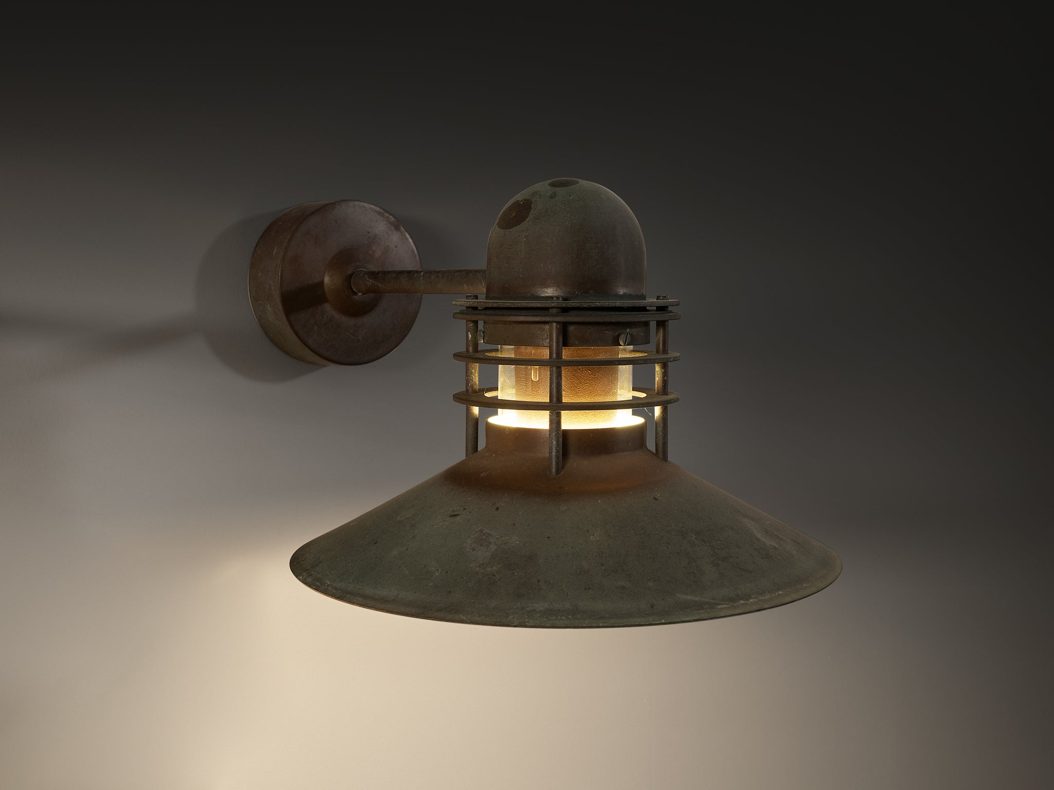 Homann & Kjær for Louis Poulson Wall Lamps ‘Nyhavn’ in Copper Lighting Morentz