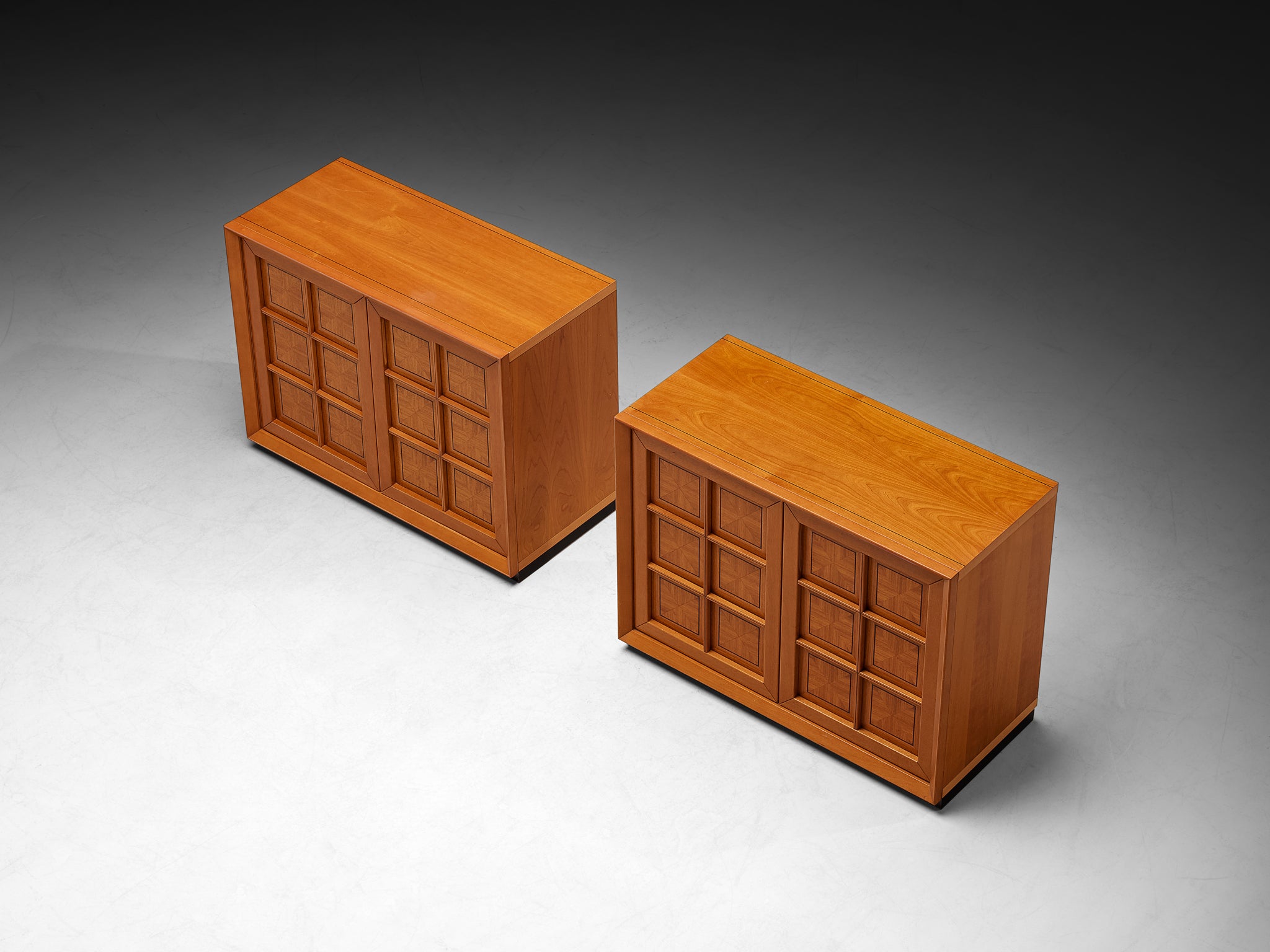 Italian Postmodern Sideboards with Geometric Front Case pieces and storage cabinets Morentz